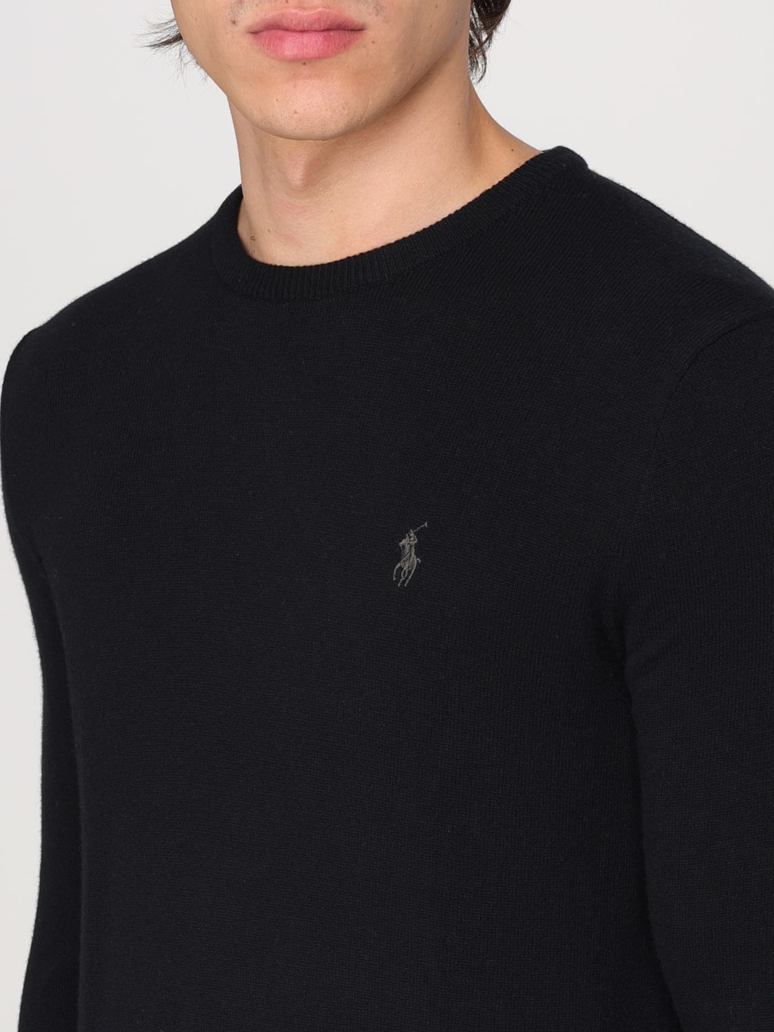 POLO RALPH LAUREN SWEATER: Sweater men Polo Ralph Lauren, Black - Img 3