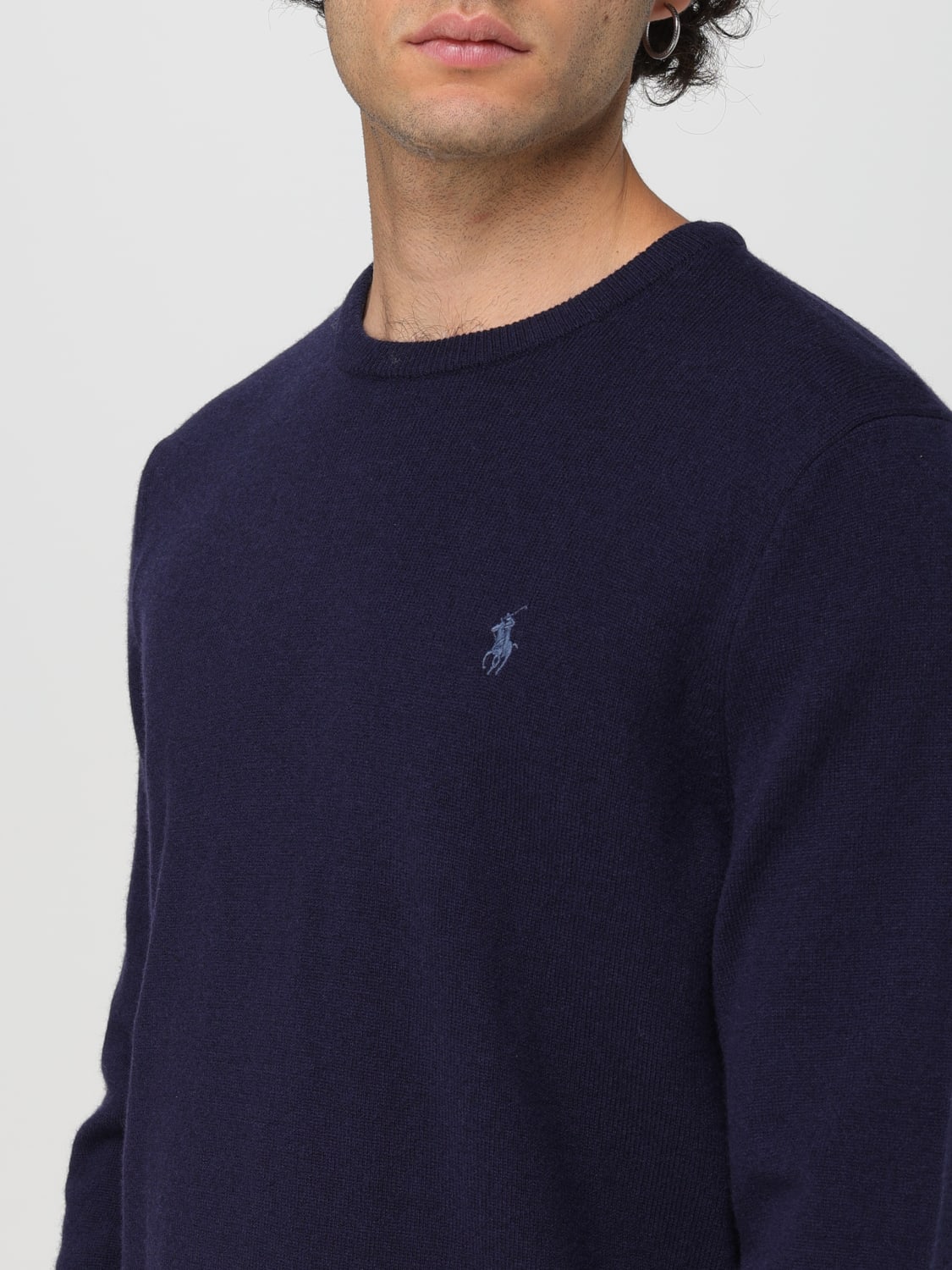 POLO RALPH LAUREN SWEATER: Sweater men Polo Ralph Lauren, Blue - Img 3