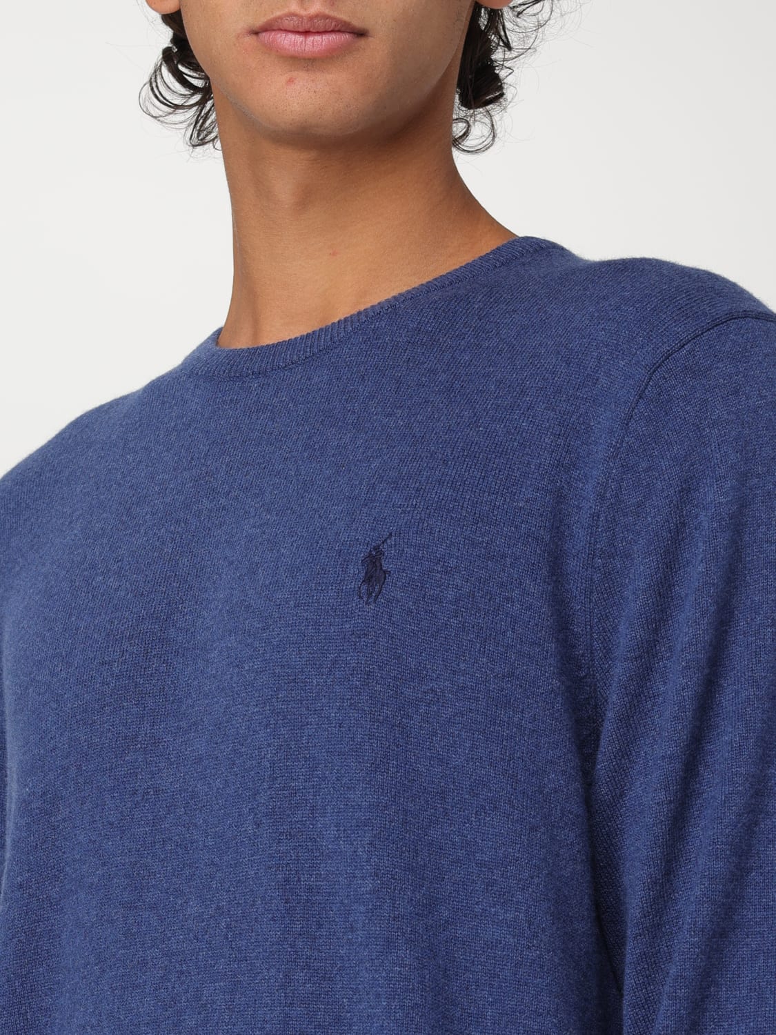 POLO RALPH LAUREN SWEATER: Sweater men Polo Ralph Lauren, Blue 1 - Img 3