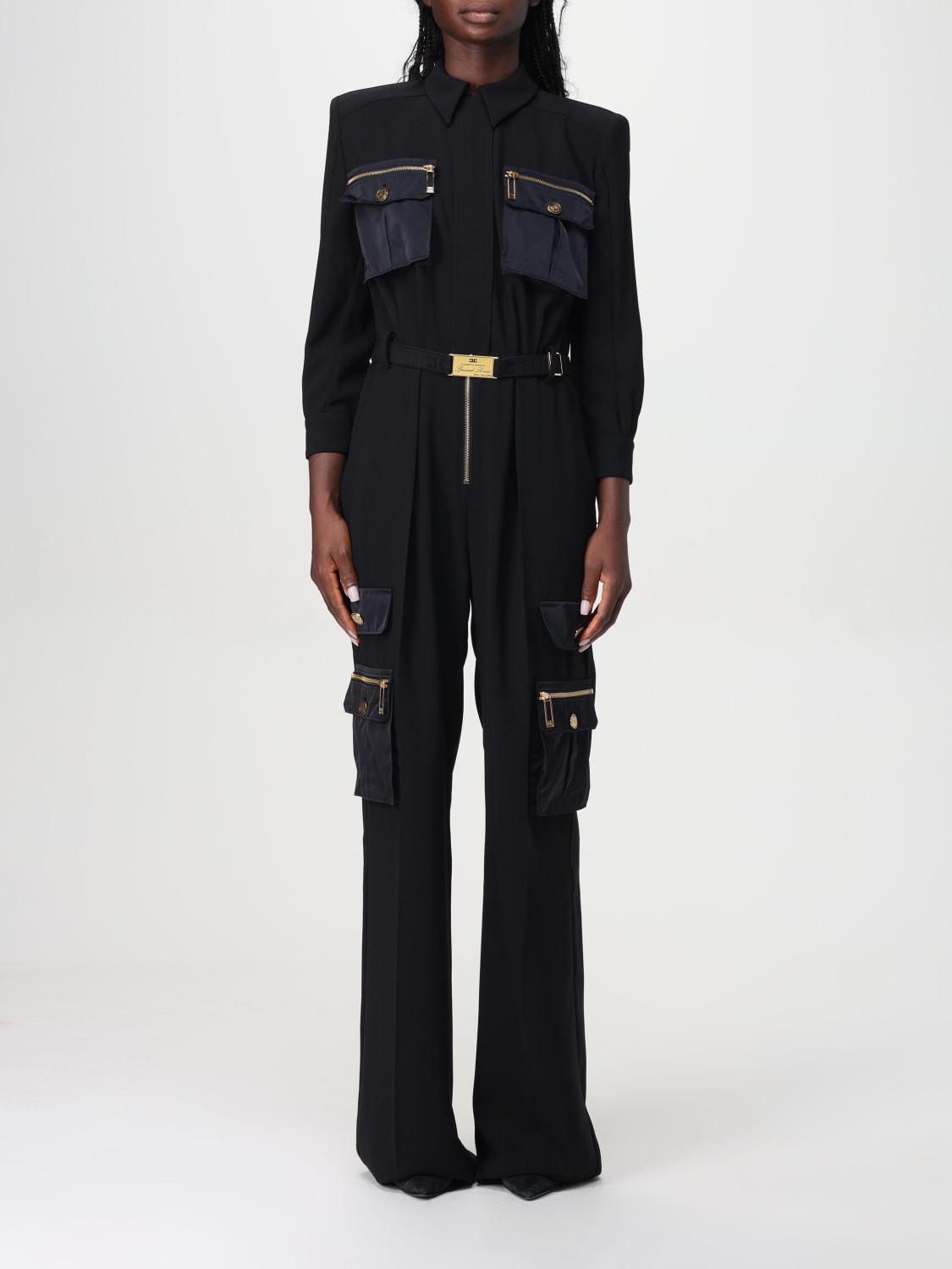 ELISABETTA FRANCHI JUMPSUITS: Pants woman Elisabetta Franchi, Black - Img 1