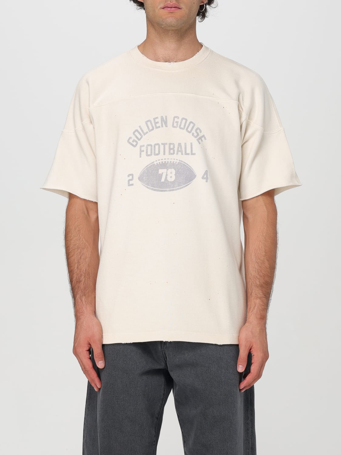 GOLDEN GOOSE T-SHIRT: T-shirt men Golden Goose, White - Img 1