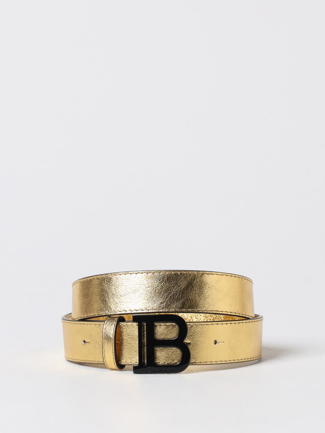 BALMAIN: Belt kids - Gold | Balmain belt BV0P91Z0846 online at GIGLIO.COM