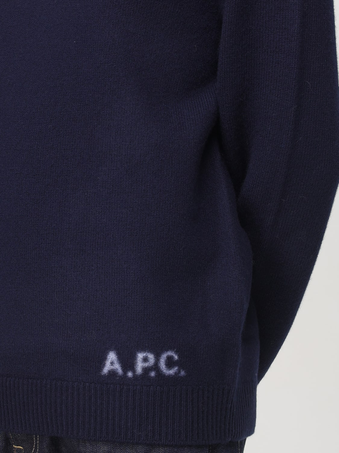 A.P.C. SWEATER: Sweater men A.P.C., Blue - Img 3