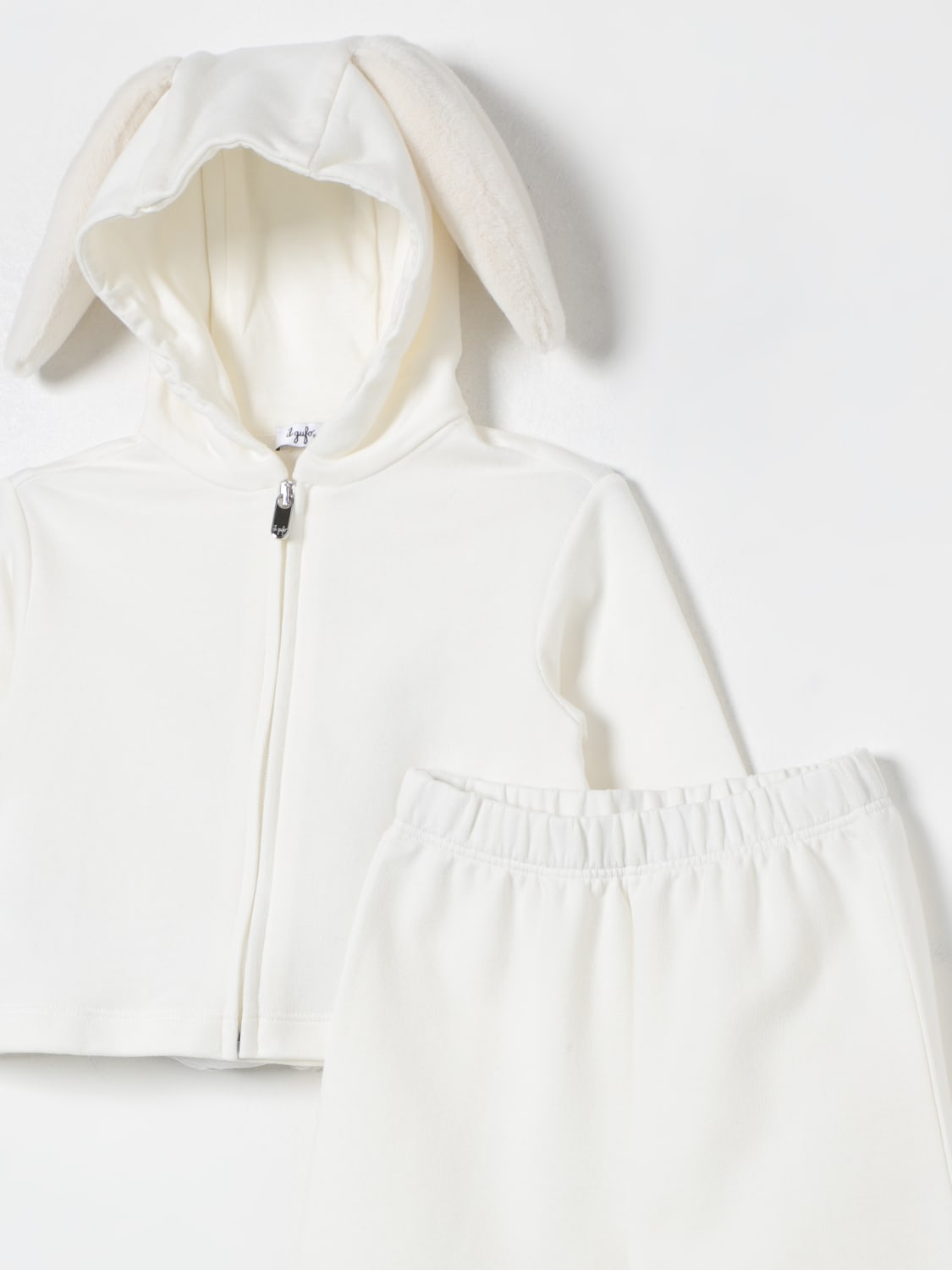 IL GUFO TRACKSUITS: Il Gufo hoodie + joggers set, White - Img 3