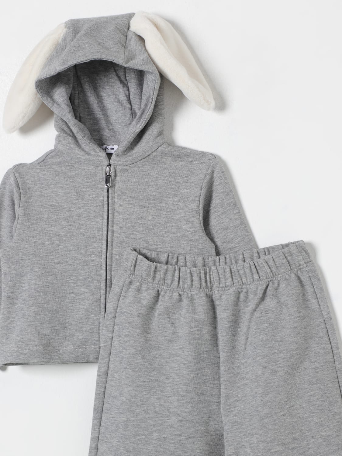 IL GUFO TRACKSUITS: Il Gufo hoodie + joggers set, Grey - Img 3