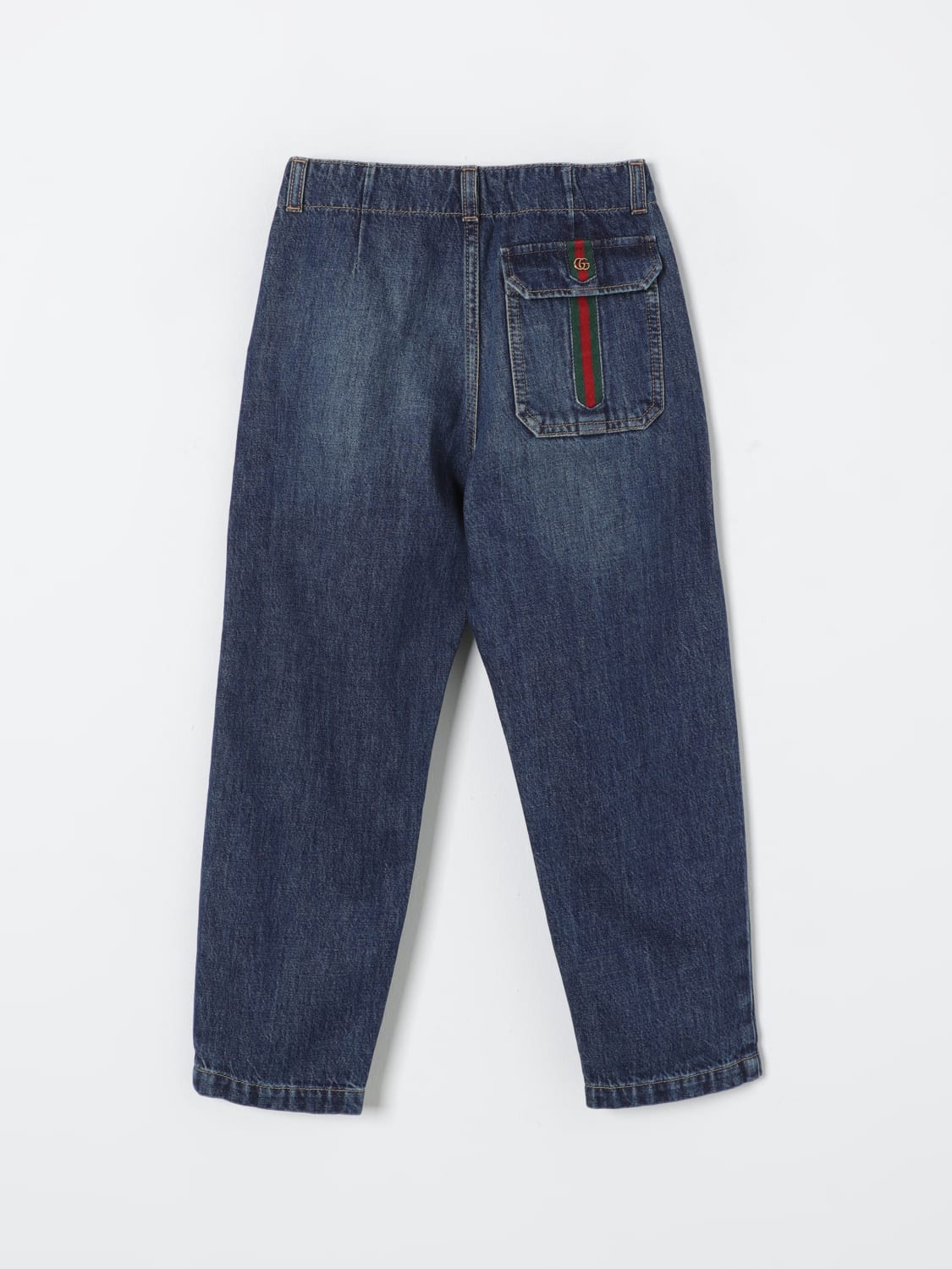 GUCCI PANTALONE: Pantalone Gucci in denim , Blue - Img 2