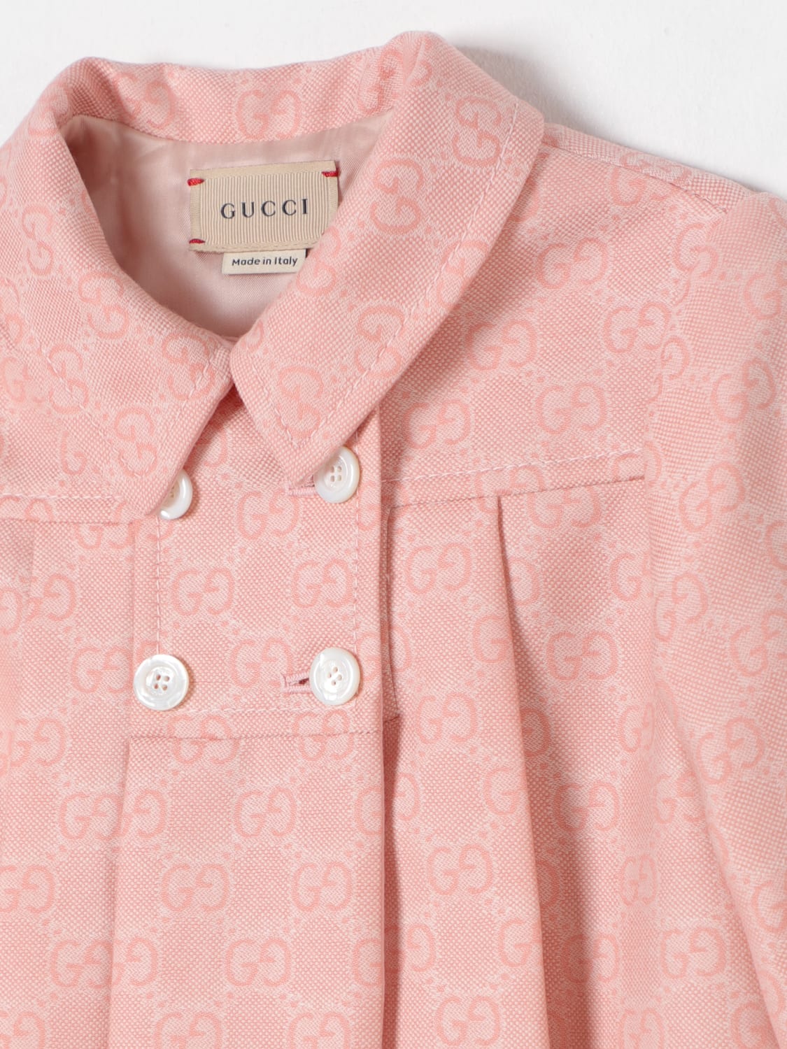 GUCCI CAPPOTTO: Cappotto GG Gucci, Rosa - Img 3