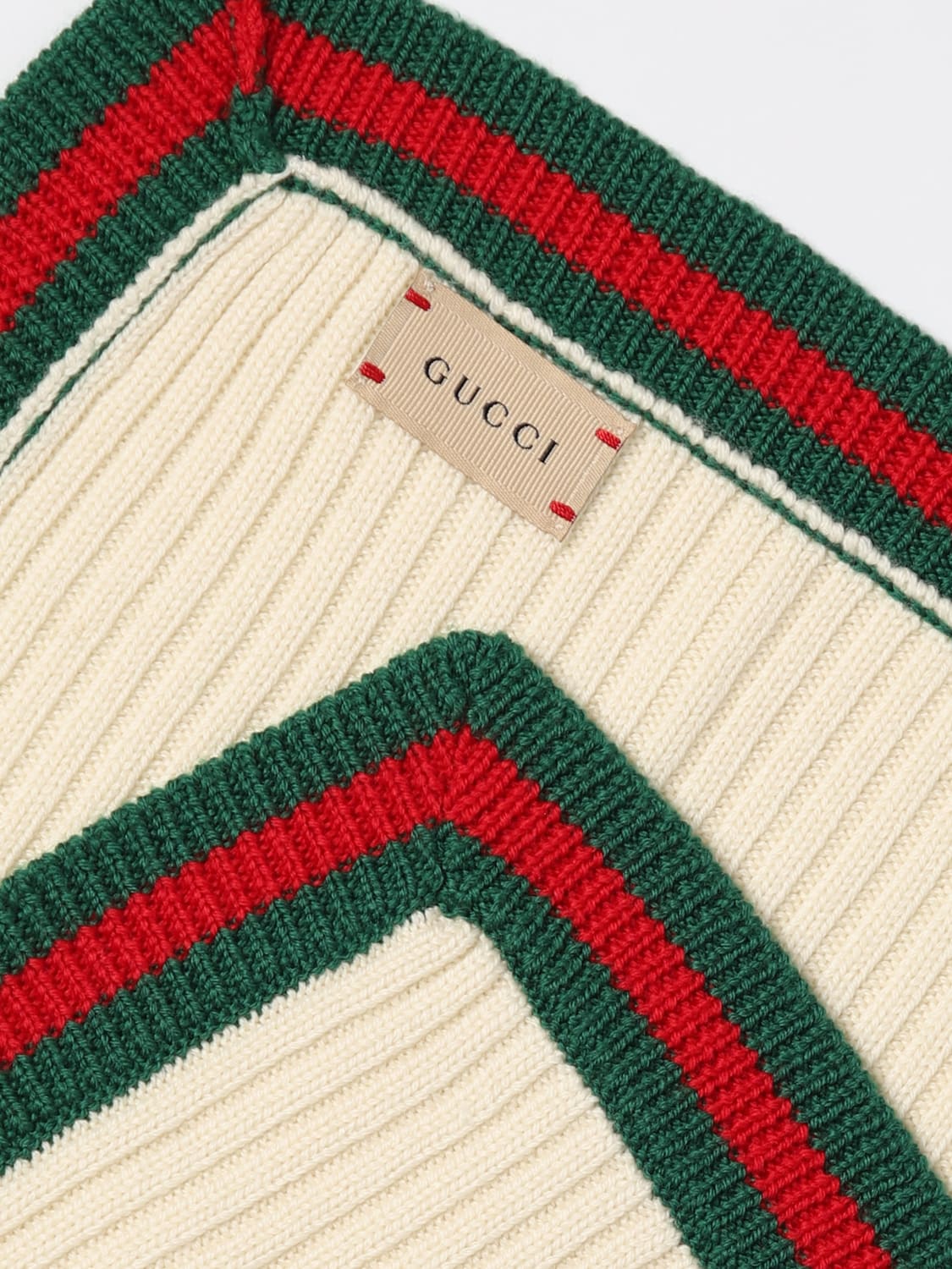 GUCCI NECK SCARF: Neck scarf kids Gucci, White - Img 2