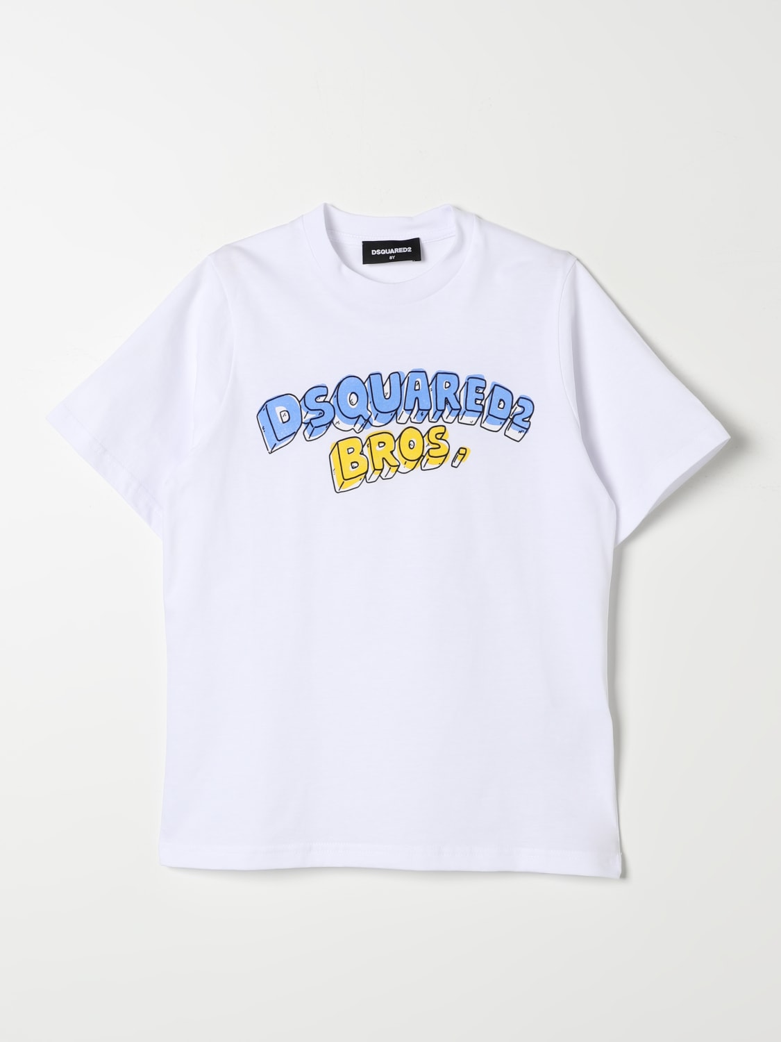 DSQUARED2 T-SHIRT: T-shirt Dsquared2 in cotone con logo , Bianco - Img 1