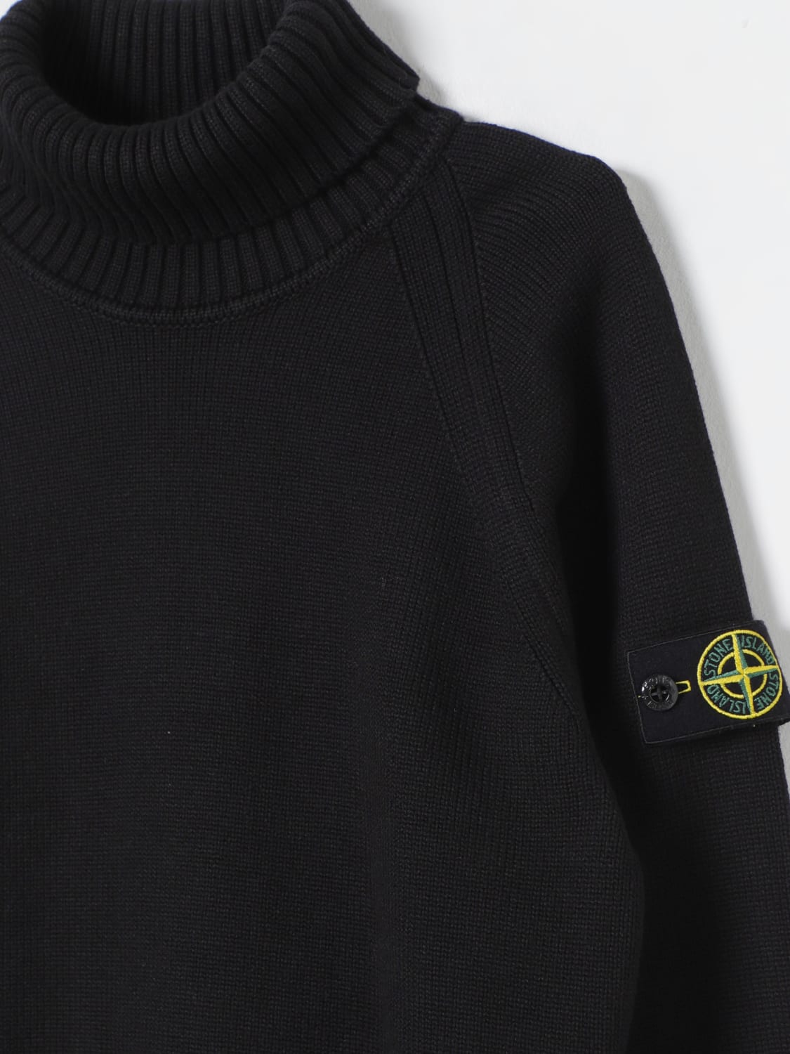 STONE ISLAND JUNIOR PULLOVER: Pullover kinder Stone Island Junior, Schwarz - Img 3