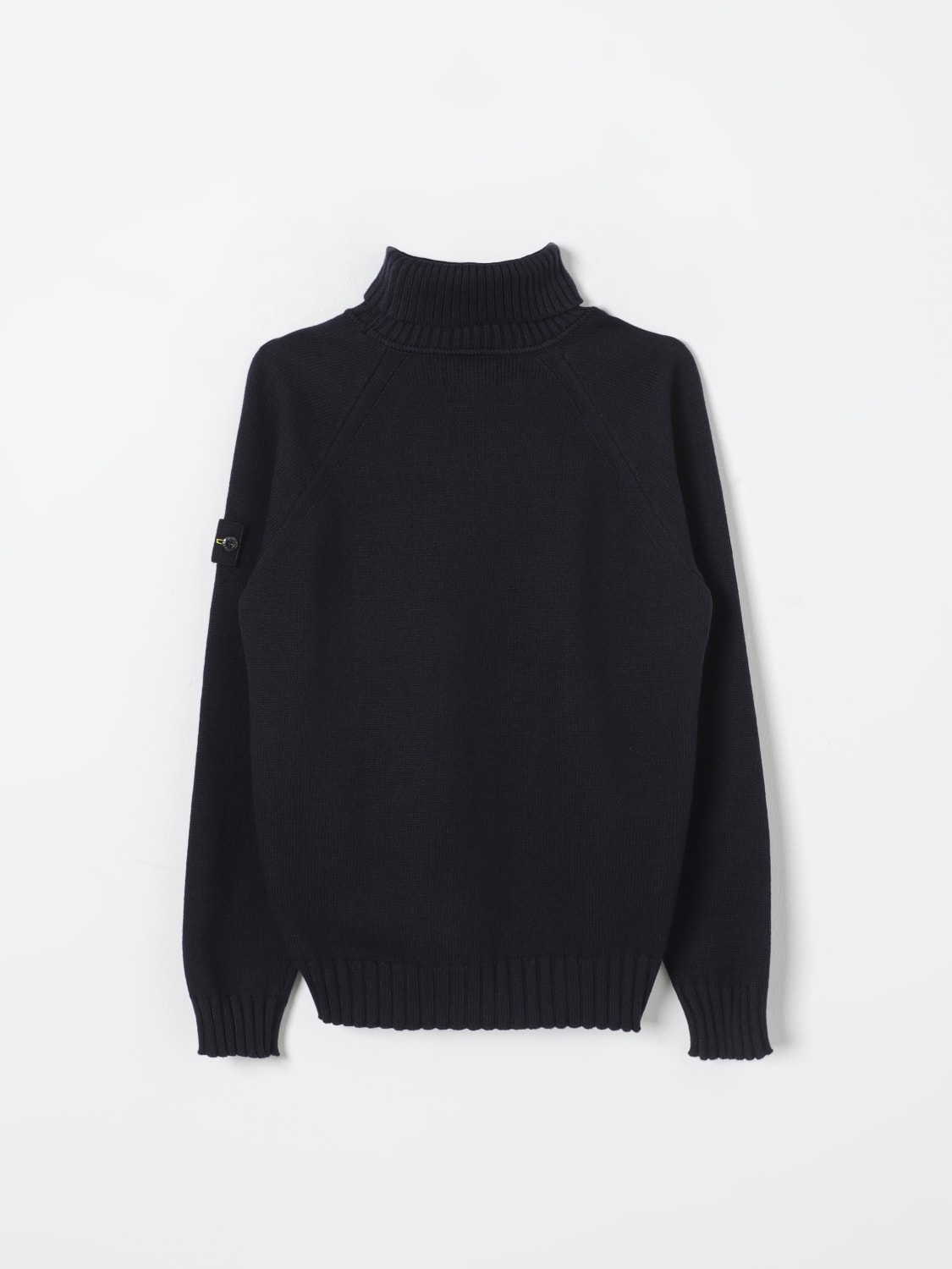Stone island black jumper junior on sale