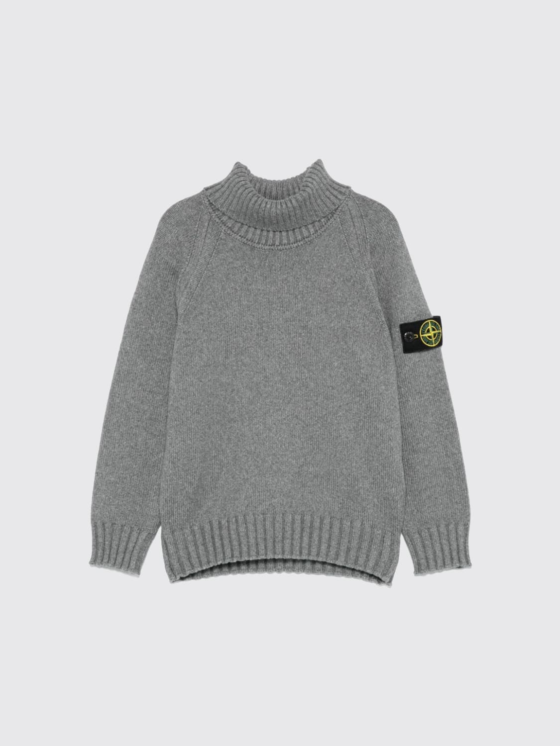 STONE ISLAND JUNIOR SWEATER: Sweater kids Stone Island Junior, Grey - Img 1