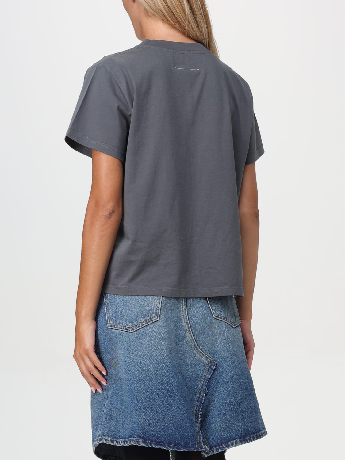 MM6 MAISON MARGIELA T-SHIRT: Top woman Mm6 Maison Margiela, Grey - Img 3