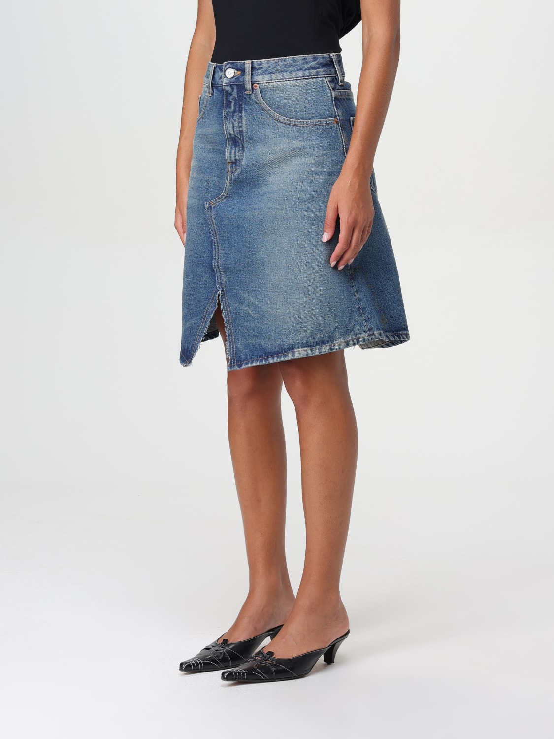 MM6 MAISON MARGIELA SKIRT: Skirt woman Mm6 Maison Margiela, Blue - Img 4