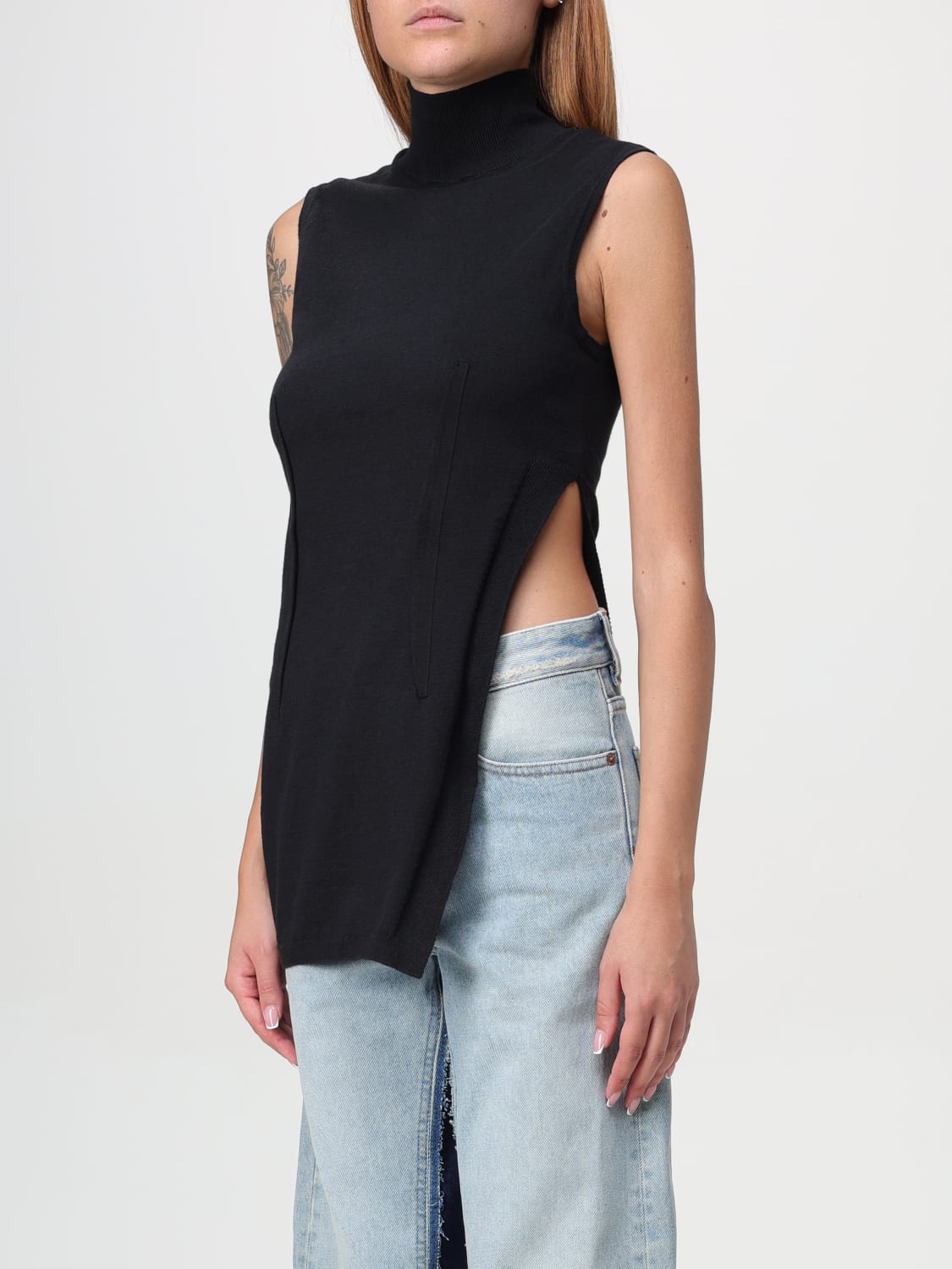 MM6 MAISON MARGIELA TOP: Top woman Mm6 Maison Margiela, Black - Img 4