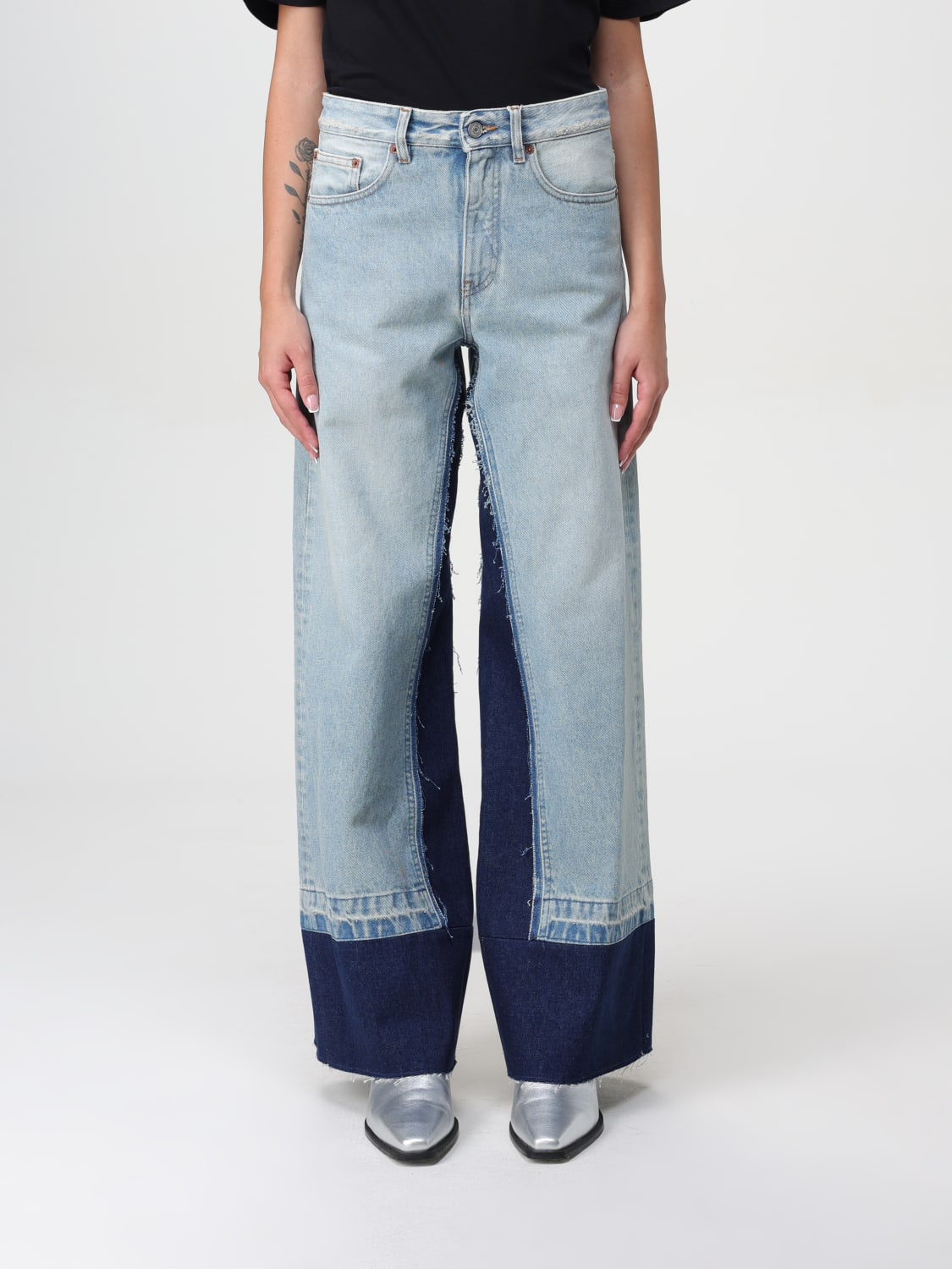 MM6 MAISON MARGIELA JEANS: Jeans damen Mm6 Maison Margiela, Blau - Img 1