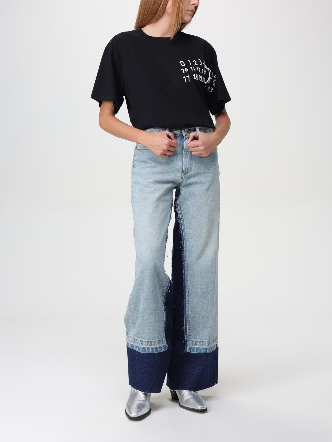 MM6 MAISON MARGIELA JEANS: Jeans damen Mm6 Maison Margiela, Blau - Img 2