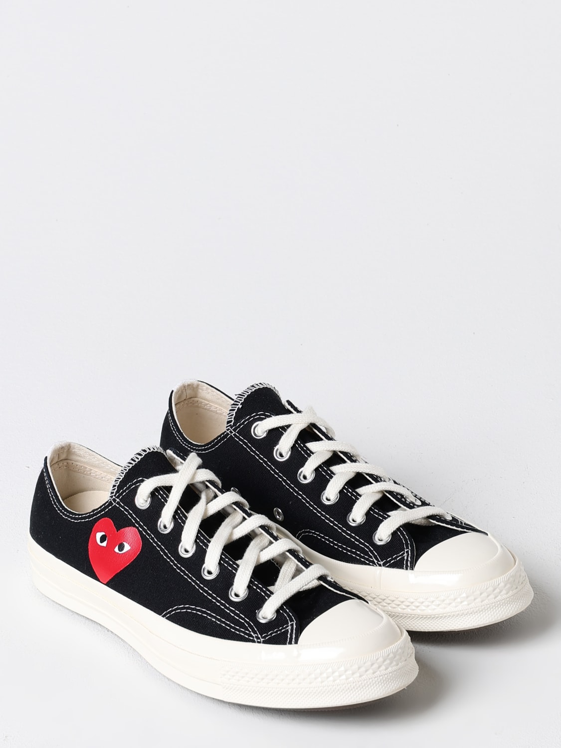 COMME DES GARÇONS PLAY X CONVERSE SNEAKERS: Shoes men Comme Des GarÇons Play X Converse, Black - Img 2