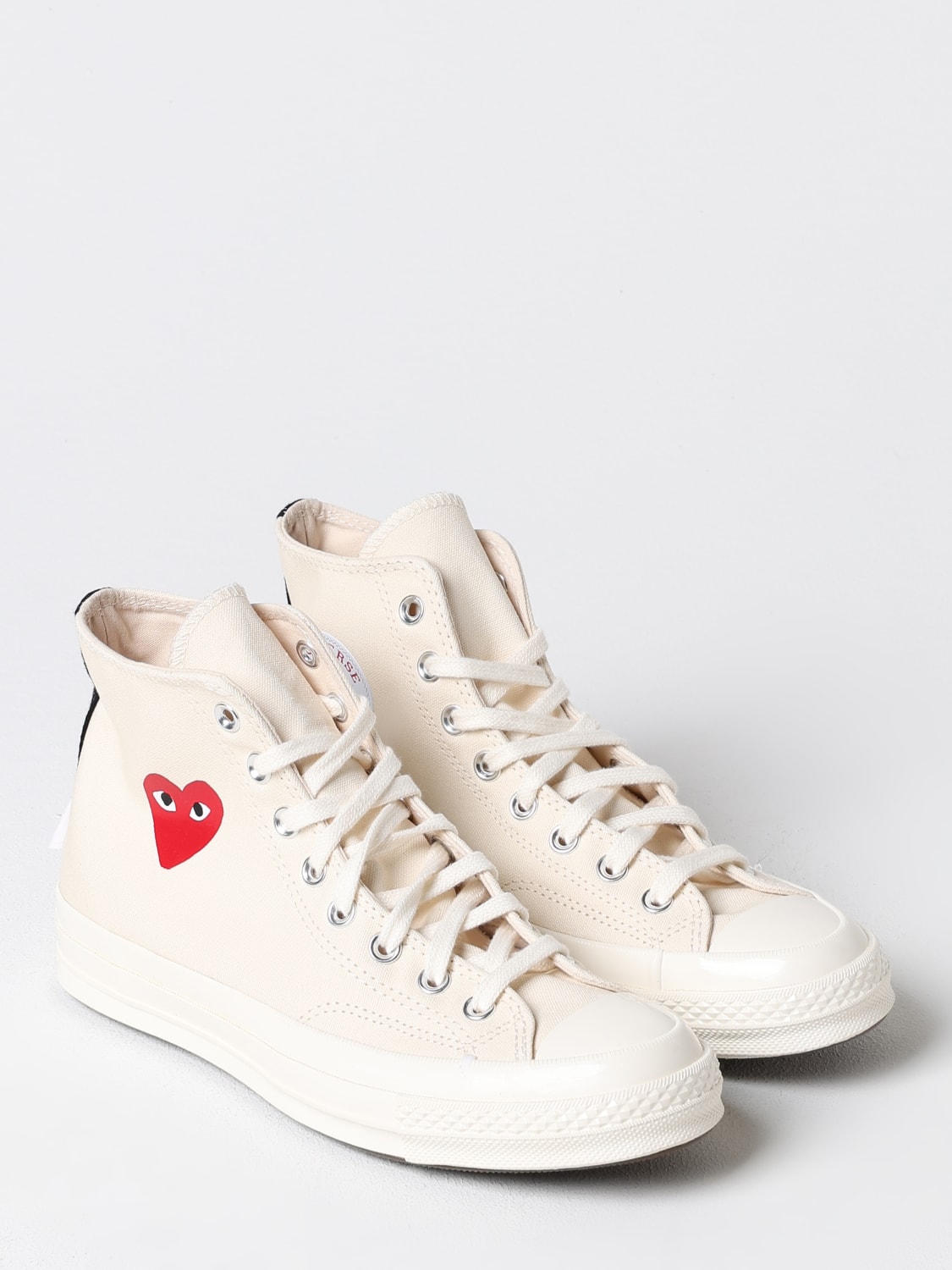 COMME DES GARÇONS PLAY X CONVERSE SNEAKERS: Shoes men Comme Des GarÇons Play X Converse, White - Img 2