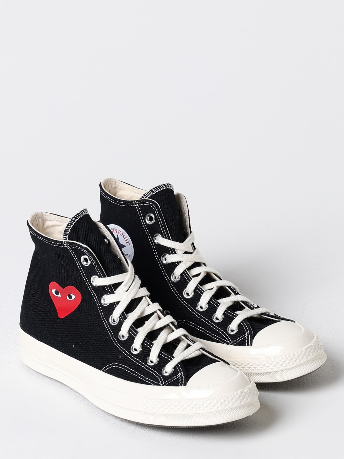 COMME DES GARÇONS PLAY X CONVERSE SNEAKERS: Shoes men Comme Des GarÇons Play X Converse, Black - Img 2