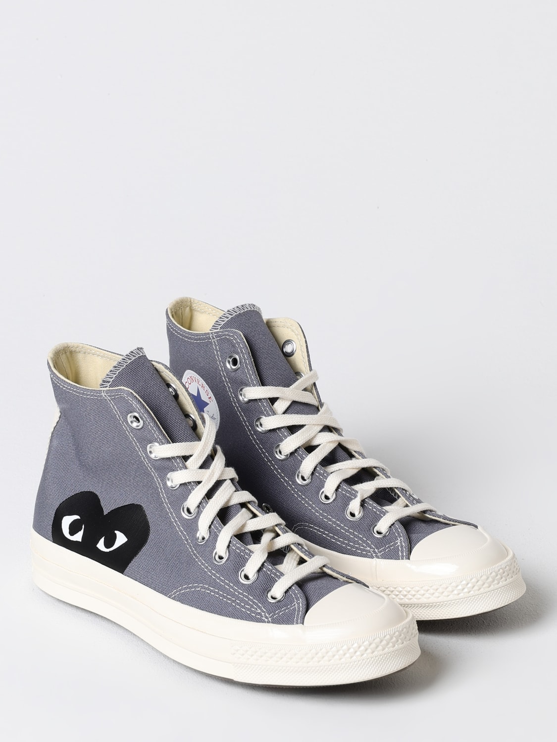 COMME DES GARÇONS PLAY X CONVERSE SNEAKERS: Shoes men Comme Des GarÇons Play X Converse, Grey - Img 2