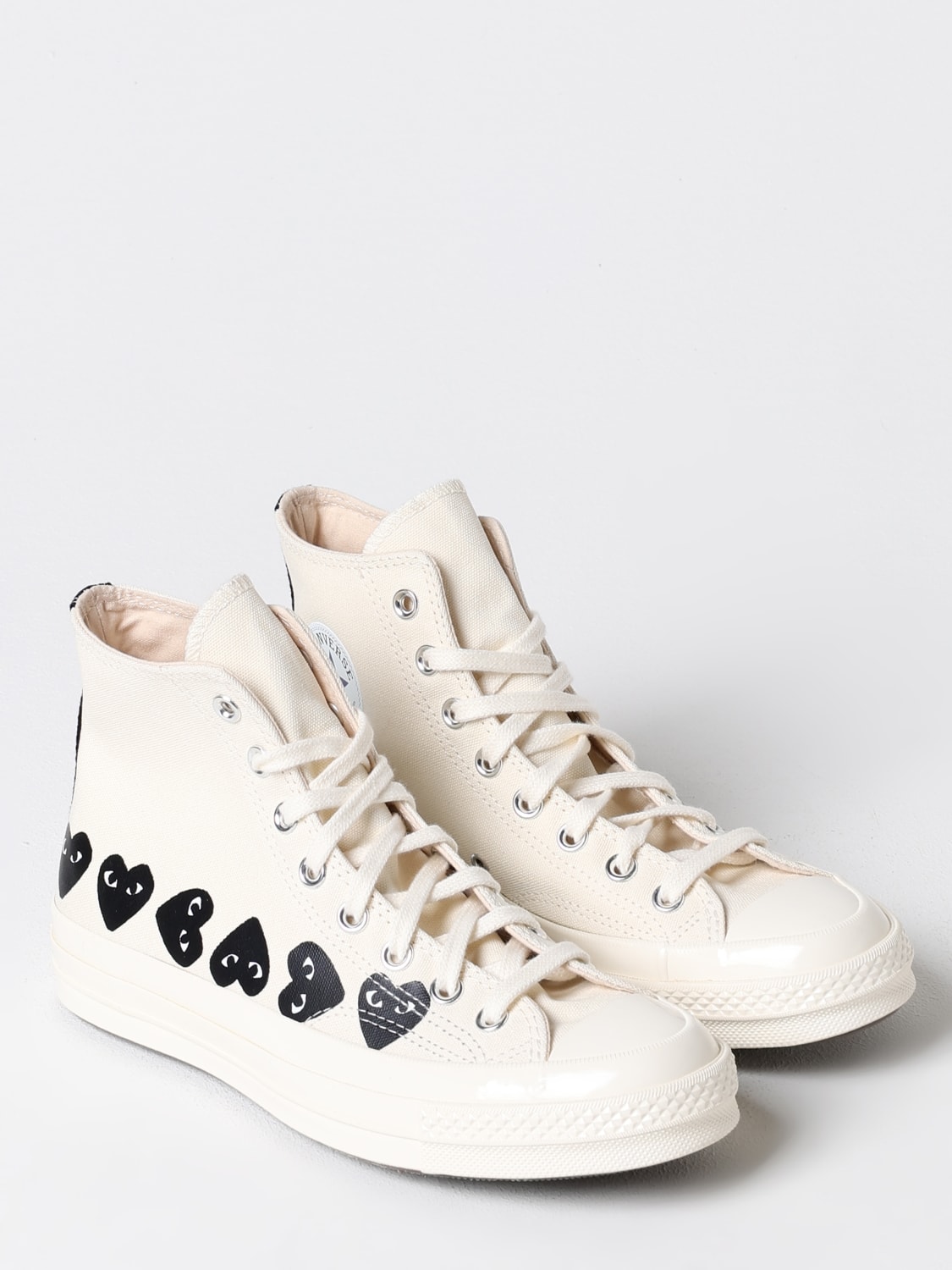 COMME DES GARÇONS PLAY X CONVERSE SNEAKERS: Shoes men Comme Des GarÇons Play X Converse, White - Img 2