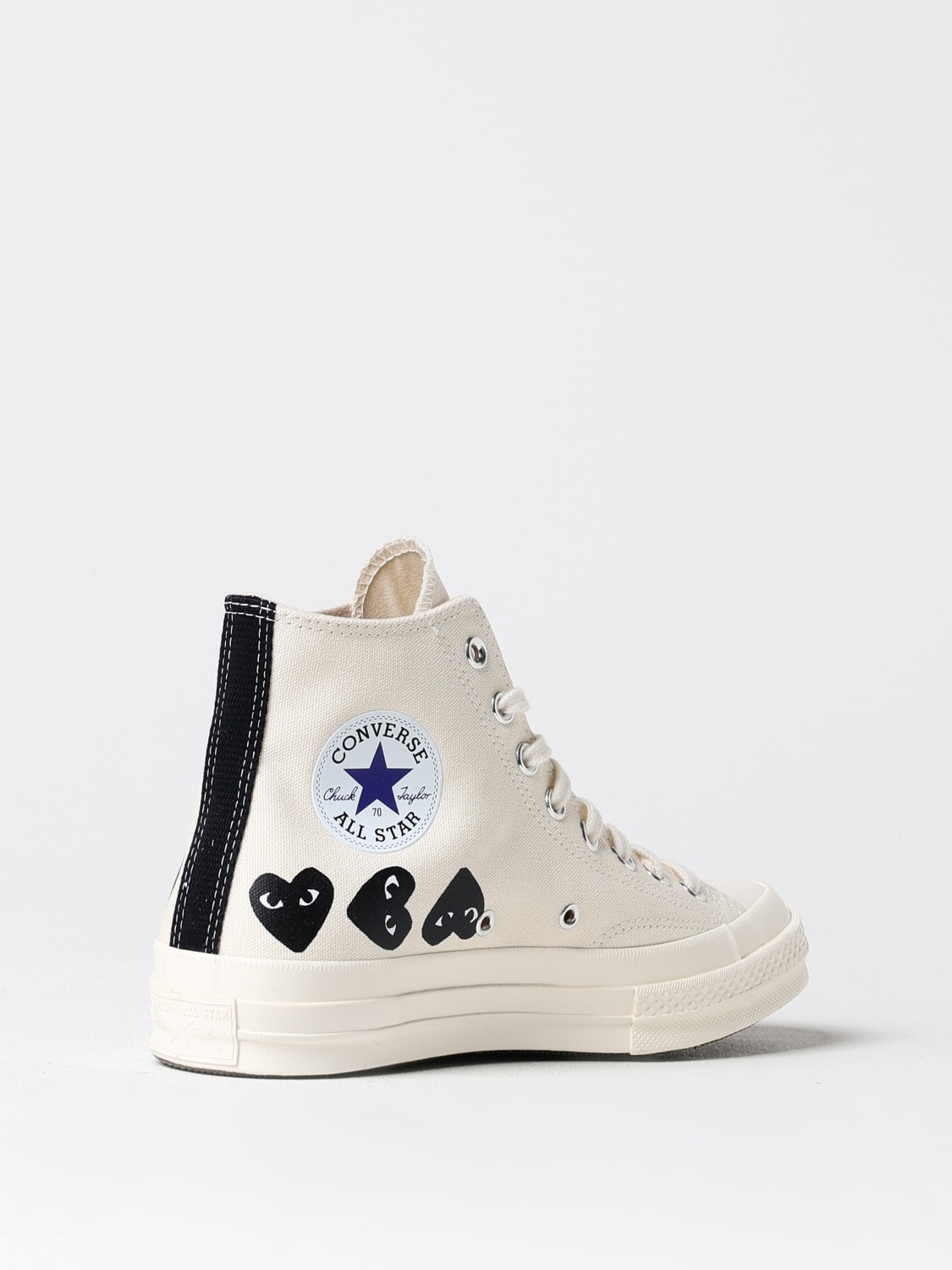 COMME DES GARÇONS PLAY X CONVERSE SNEAKERS: Shoes men Comme Des GarÇons Play X Converse, White - Img 3