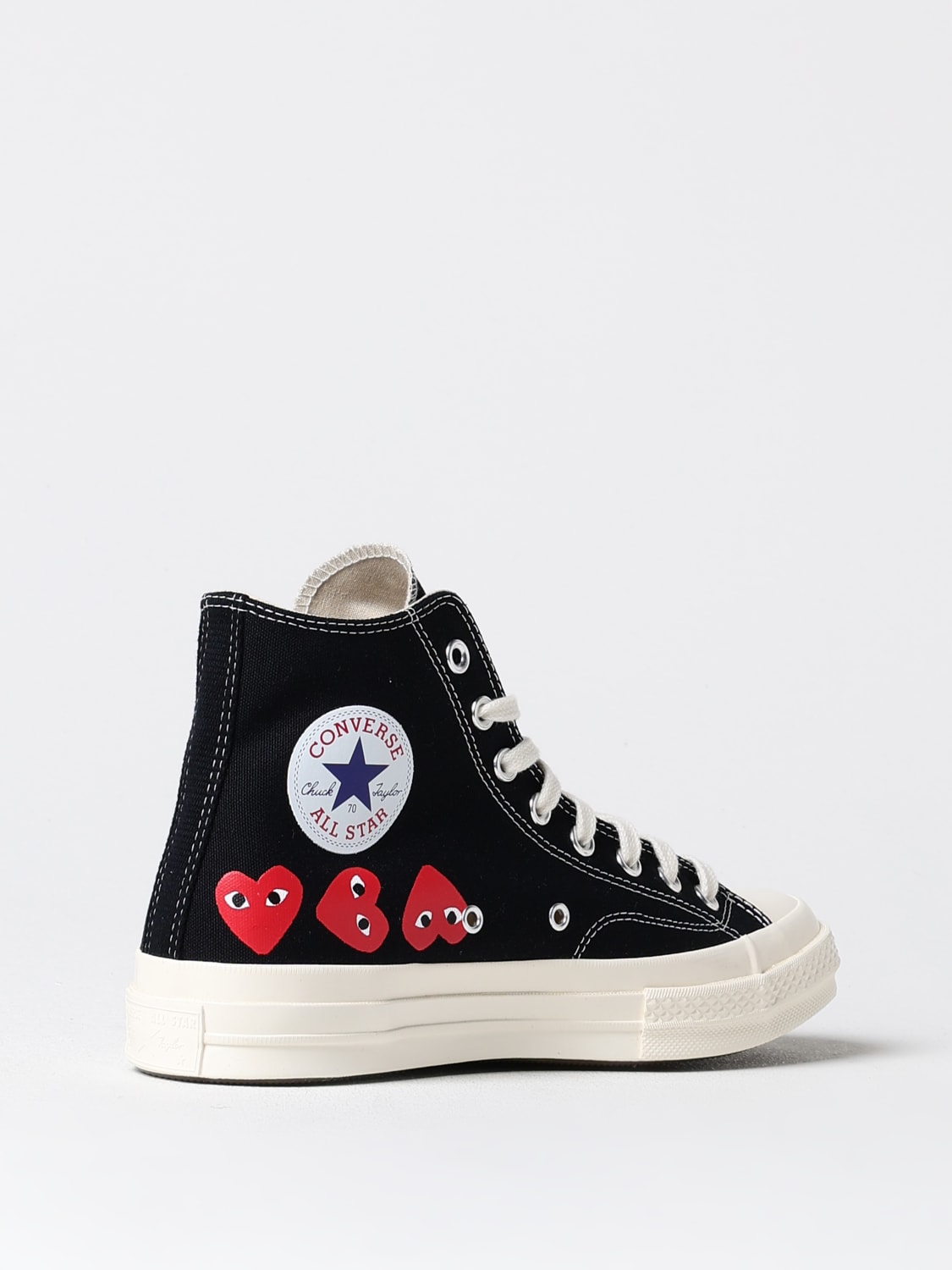 COMME DES GARÇONS PLAY X CONVERSE SNEAKERS: Shoes men Comme Des GarÇons Play X Converse, Black - Img 3