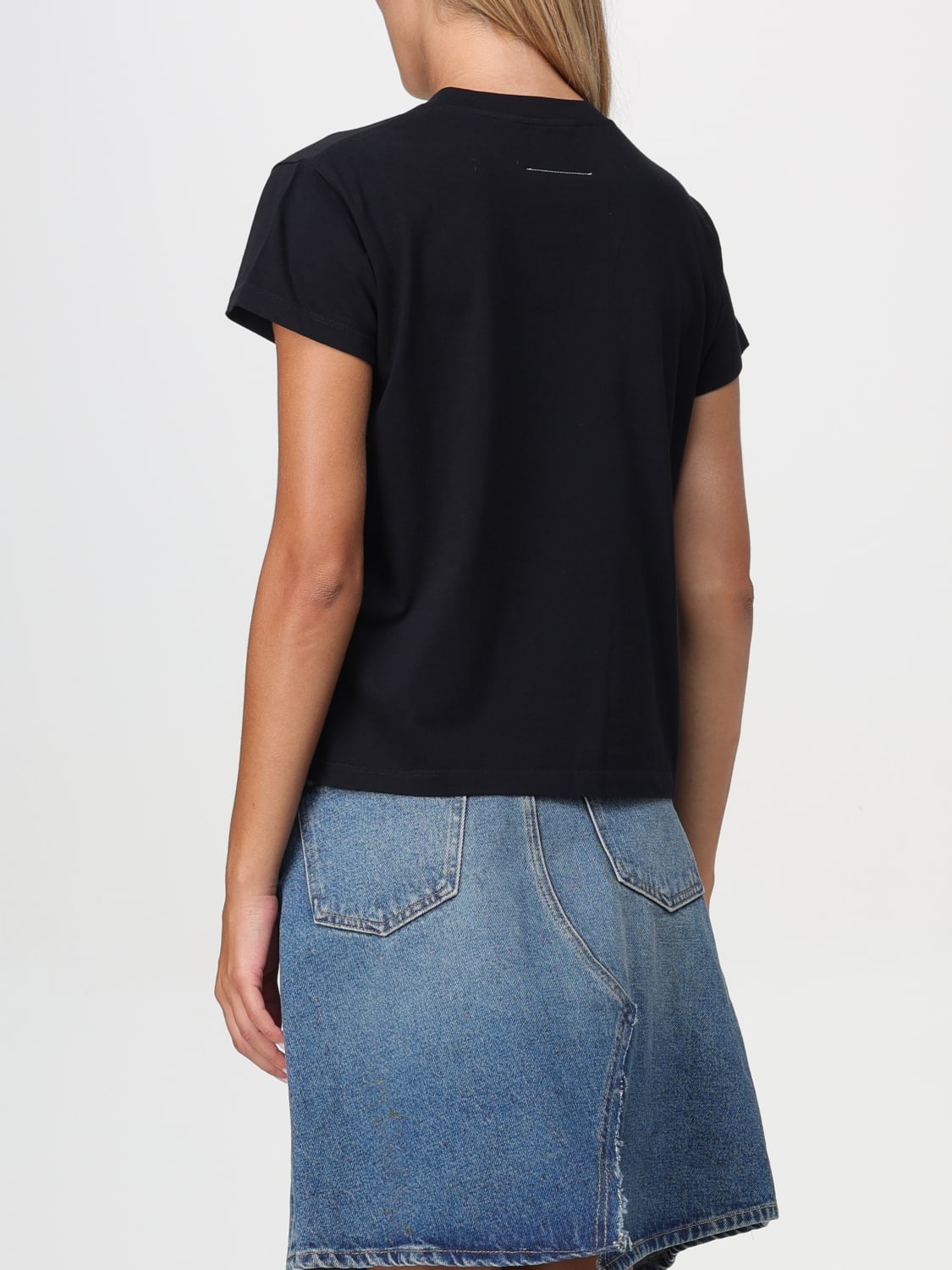 MM6 MAISON MARGIELA T-SHIRT: T-shirt woman Mm6 Maison Margiela, Black - Img 3