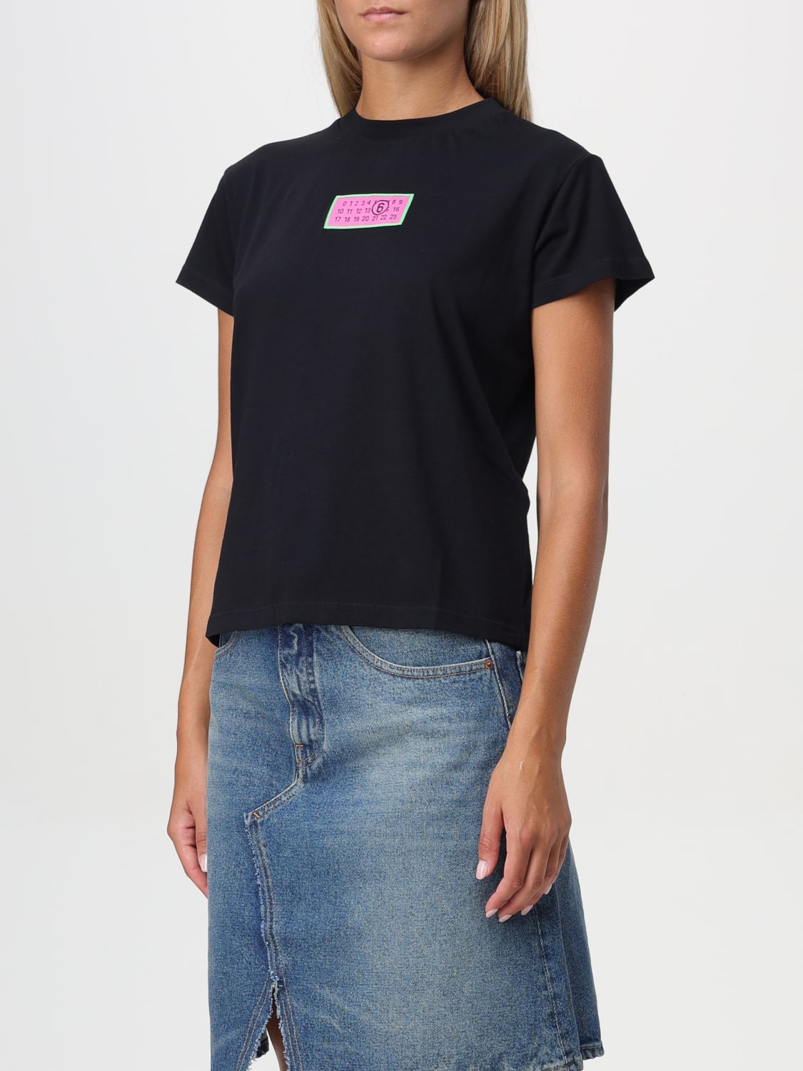 MM6 MAISON MARGIELA T-SHIRT: T-shirt woman Mm6 Maison Margiela, Black - Img 4