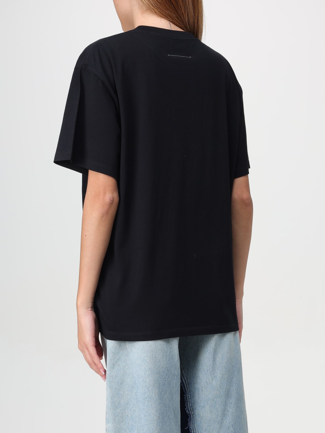 MM6 MAISON MARGIELA T-SHIRT: T-shirt woman Mm6 Maison Margiela, Black - Img 3