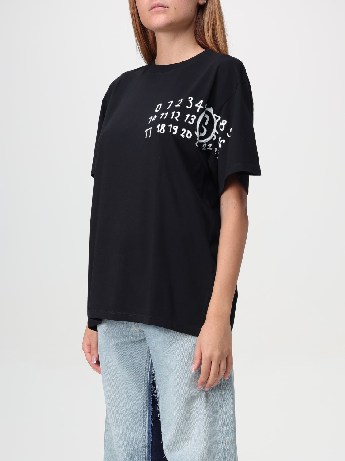 MM6 MAISON MARGIELA T-SHIRT: T-shirt woman Mm6 Maison Margiela, Black - Img 4