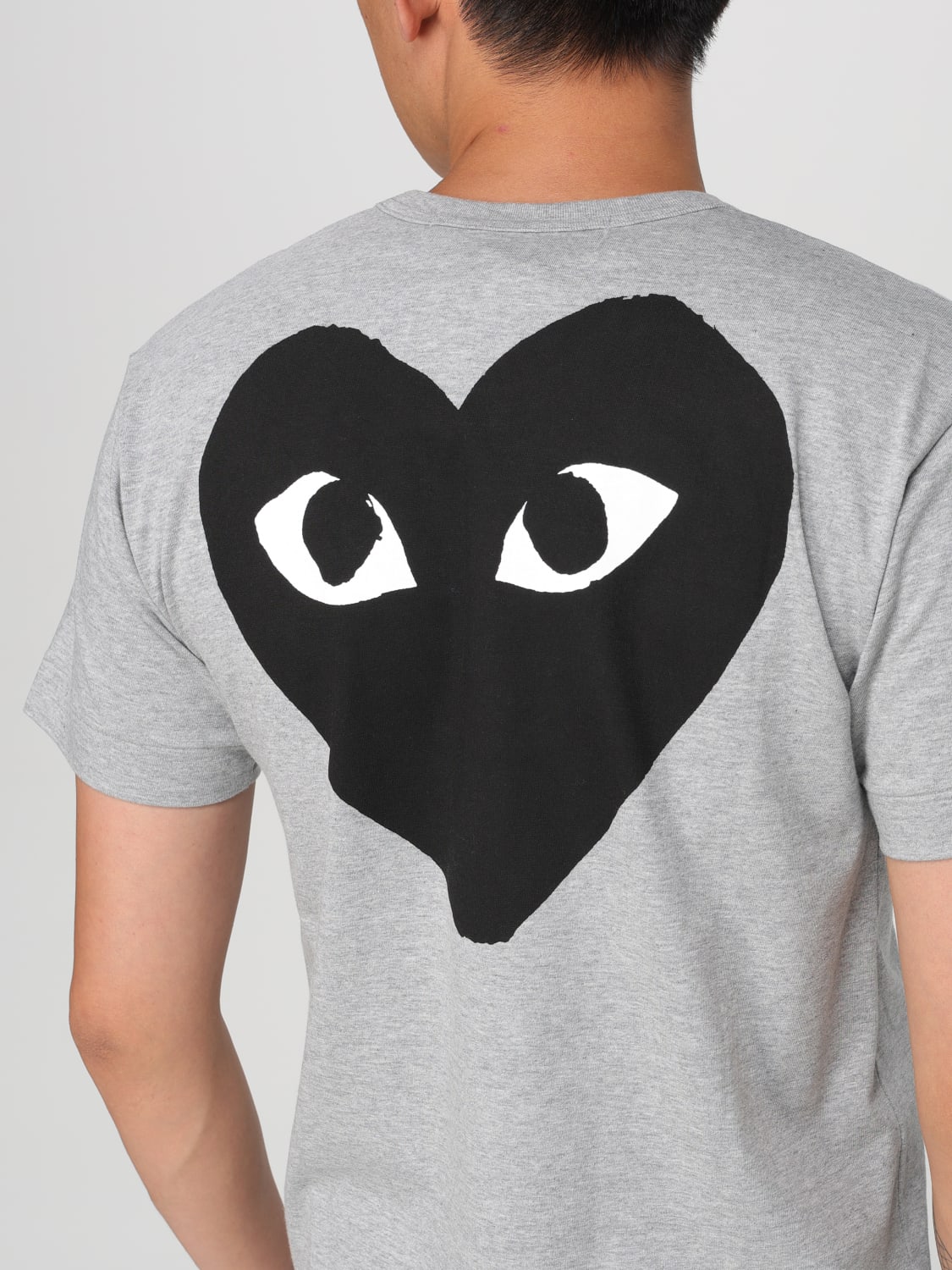 Comme des garcons play grey t shirt online