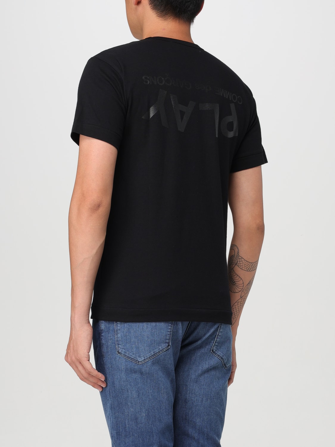 COMME DES GARCONS PLAY T-SHIRT: Polo shirt men Comme Des Garcons Play, Black - Img 2