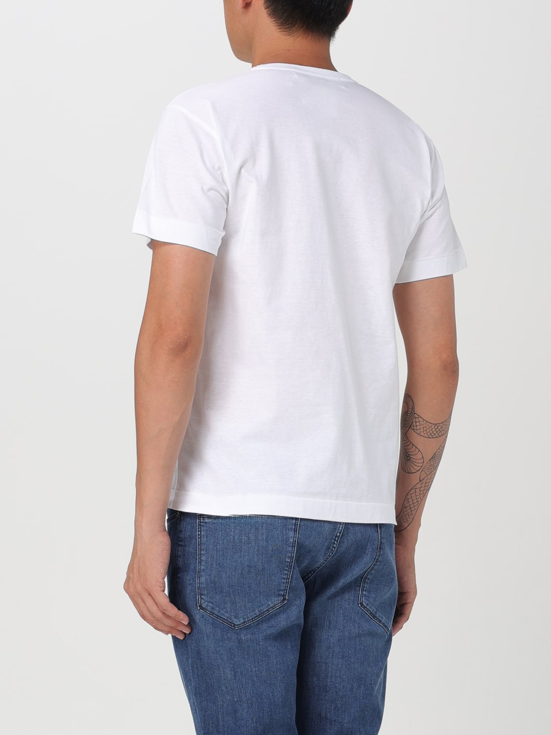 COMME DES GARCONS PLAY T-SHIRT: Polo shirt men Comme Des Garcons Play, White - Img 2