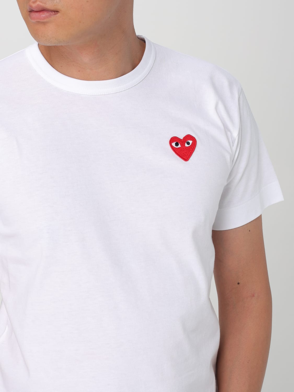 COMME DES GARCONS PLAY T-SHIRT: Polo shirt men Comme Des Garcons Play, White - Img 3