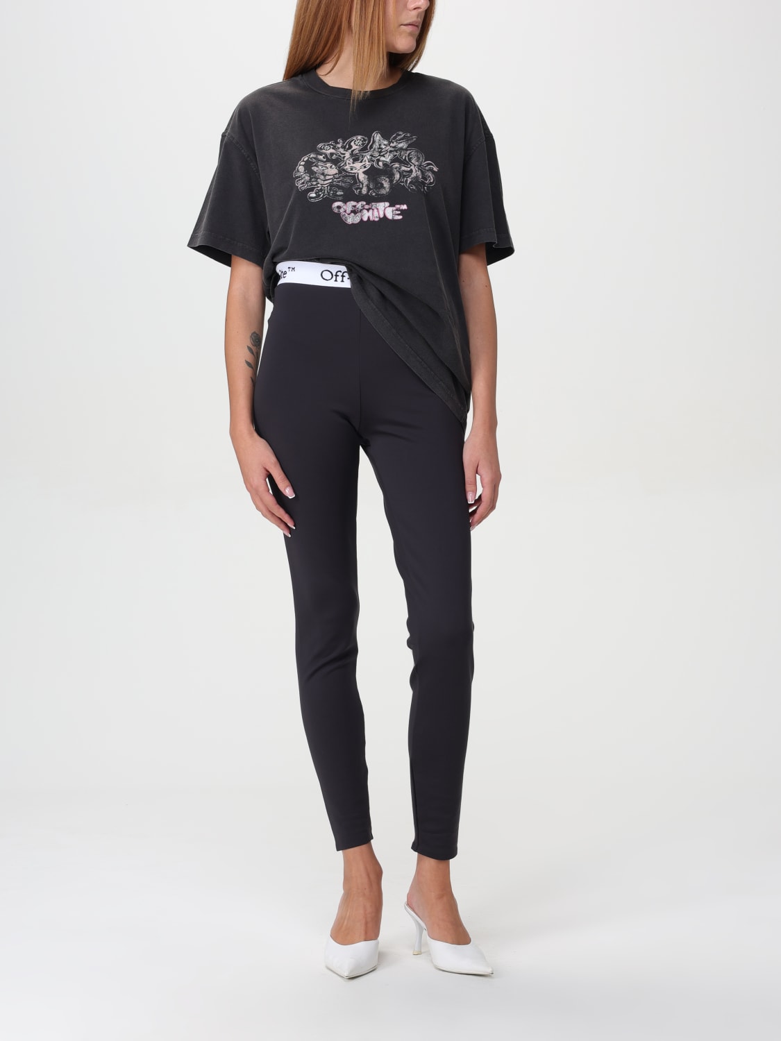 OFF-WHITE T-SHIRT: Top woman Off-white, Black - Img 2