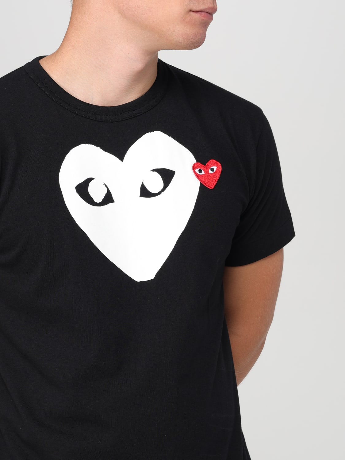 COMME DES GARCONS PLAY ФУТБОЛКА: Поло Мужское Comme Des Garcons Play, Черный - Img 3