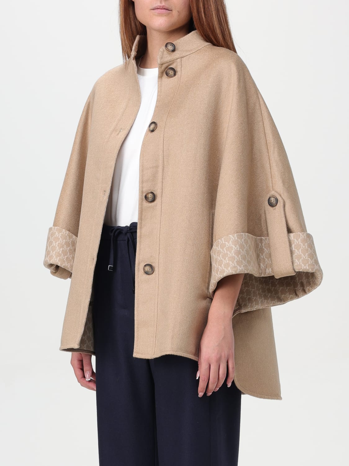 MAX MARA：ケープ レディース - ベージュ | GIGLIO.COMオンラインのMax Mara コート 2424736151600