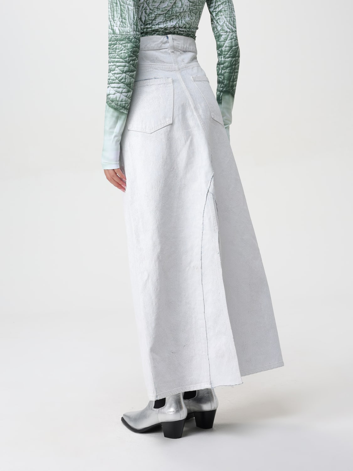 MAISON MARGIELA SKIRT: Skirt woman Maison Margiela, White - Img 2