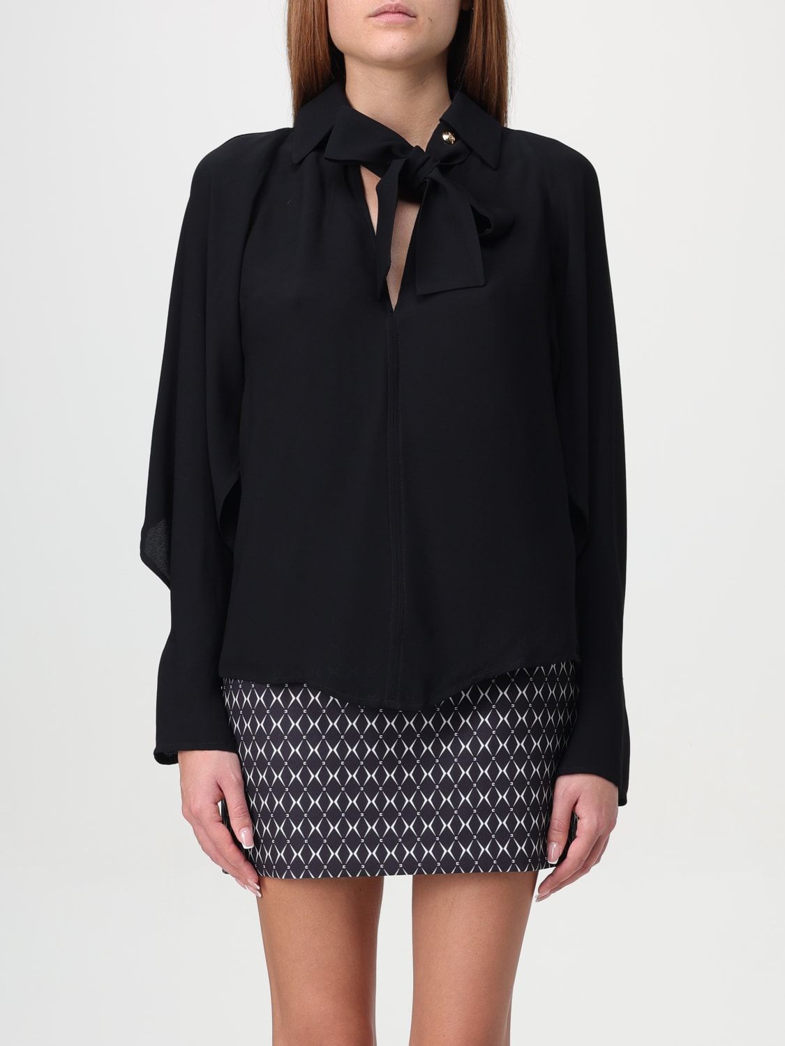 ELISABETTA FRANCHI TOP: Shirt woman Elisabetta Franchi, Black - Img 1