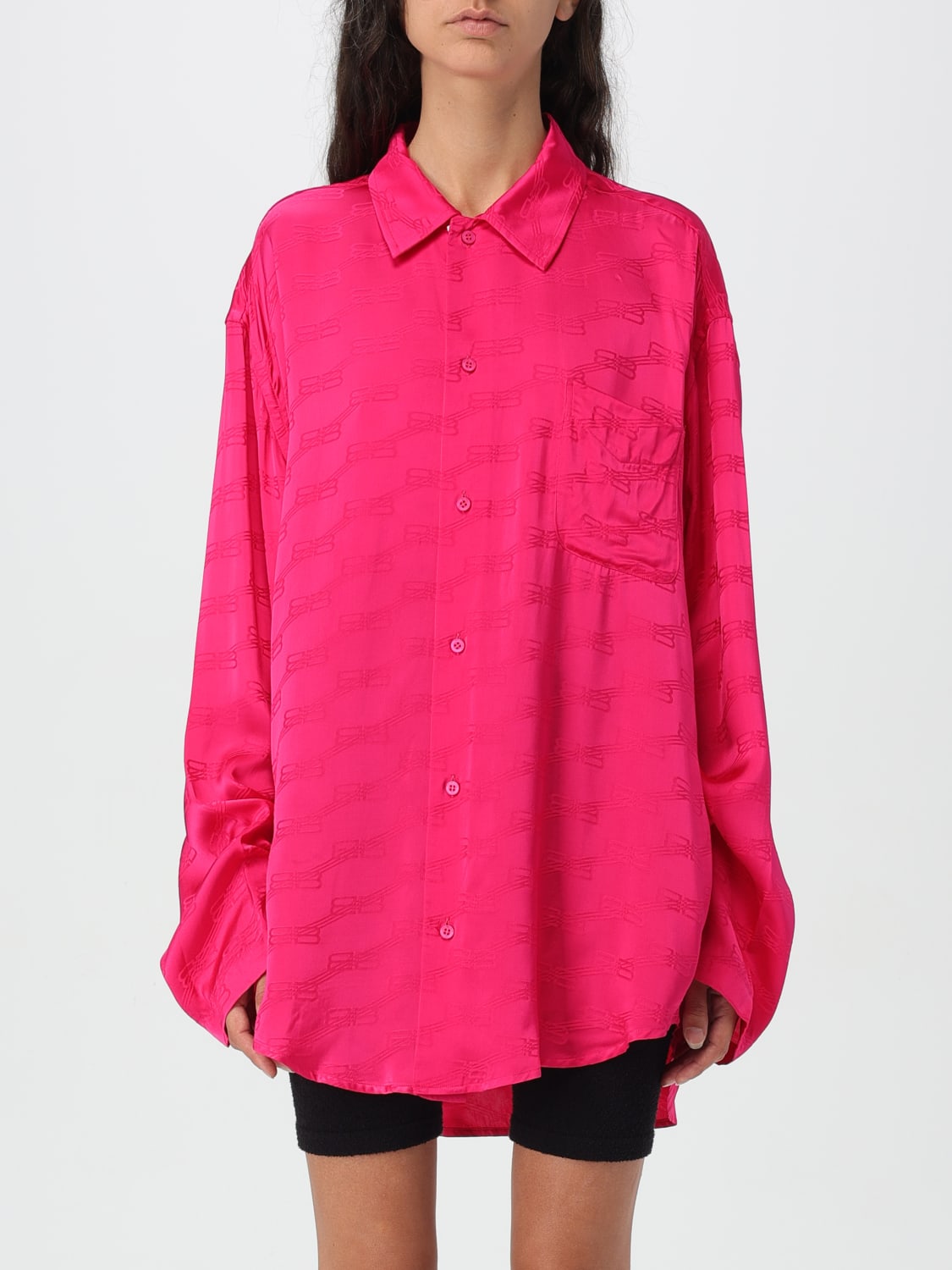 BALENCIAGA Shirt woman Pink Balenciaga shirt 681631TM068 online at GIGLIO.COM