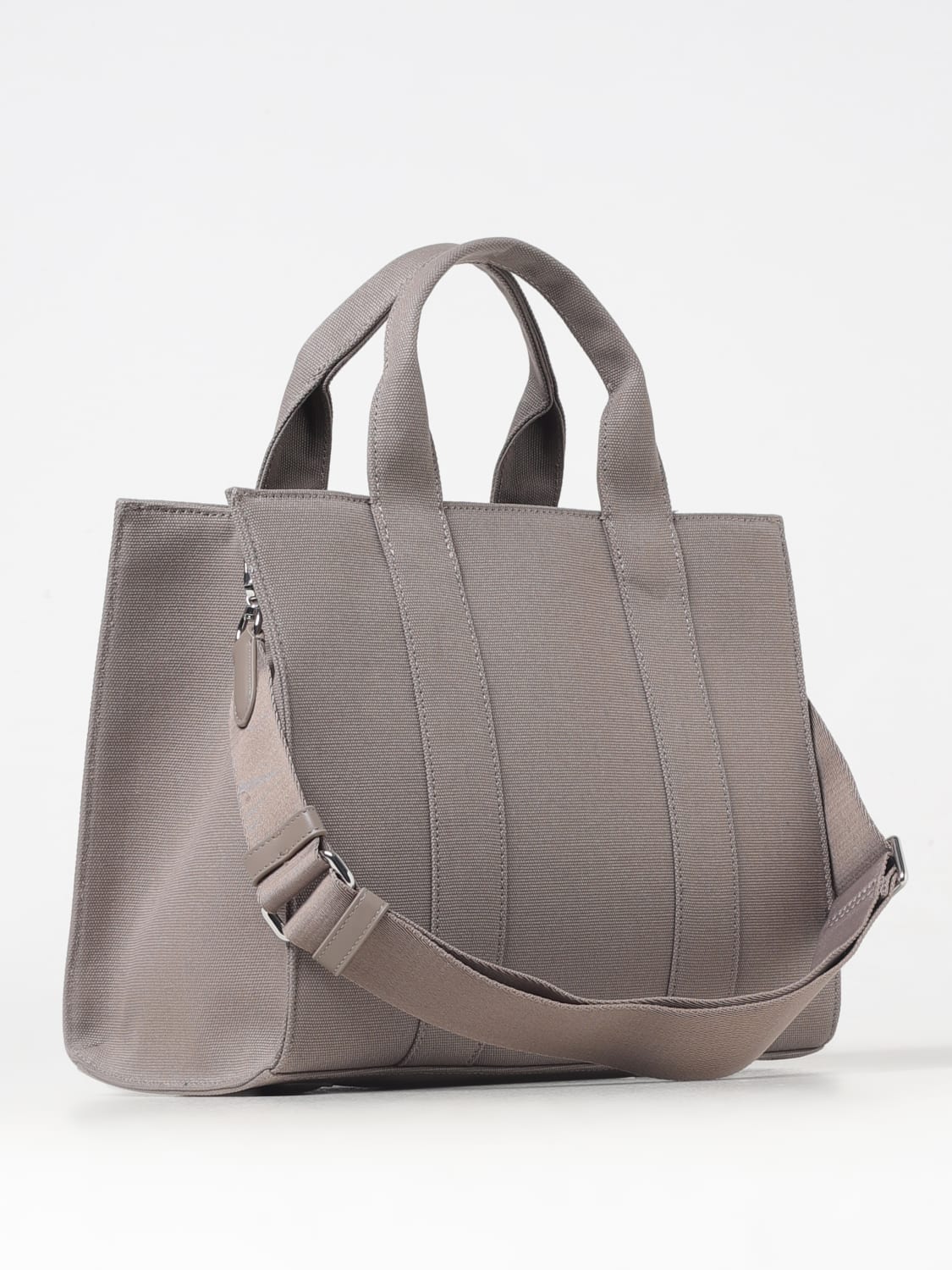 KARL LAGERFELD BORSA TOTE: Borse tote in cotone Karl Lagerfeld, Grigio - Img 2