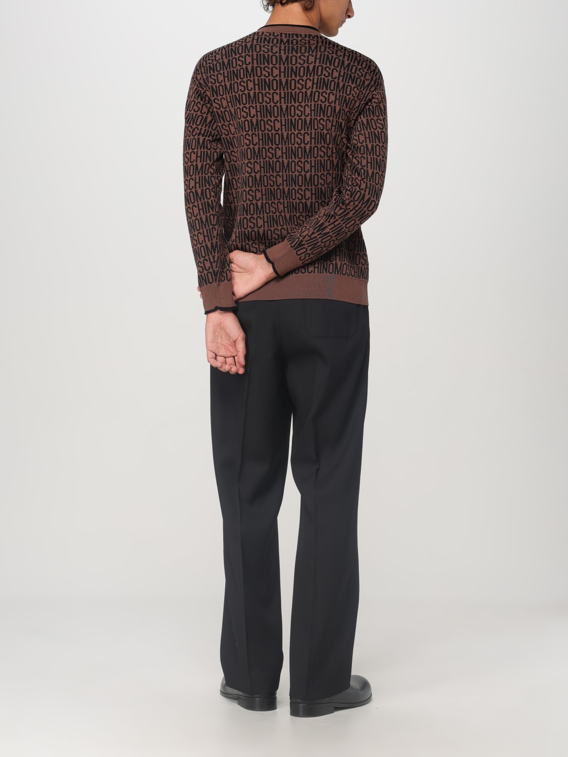 MOSCHINO COUTURE SWEATER: Sweater men Moschino Couture, Brown - Img 2