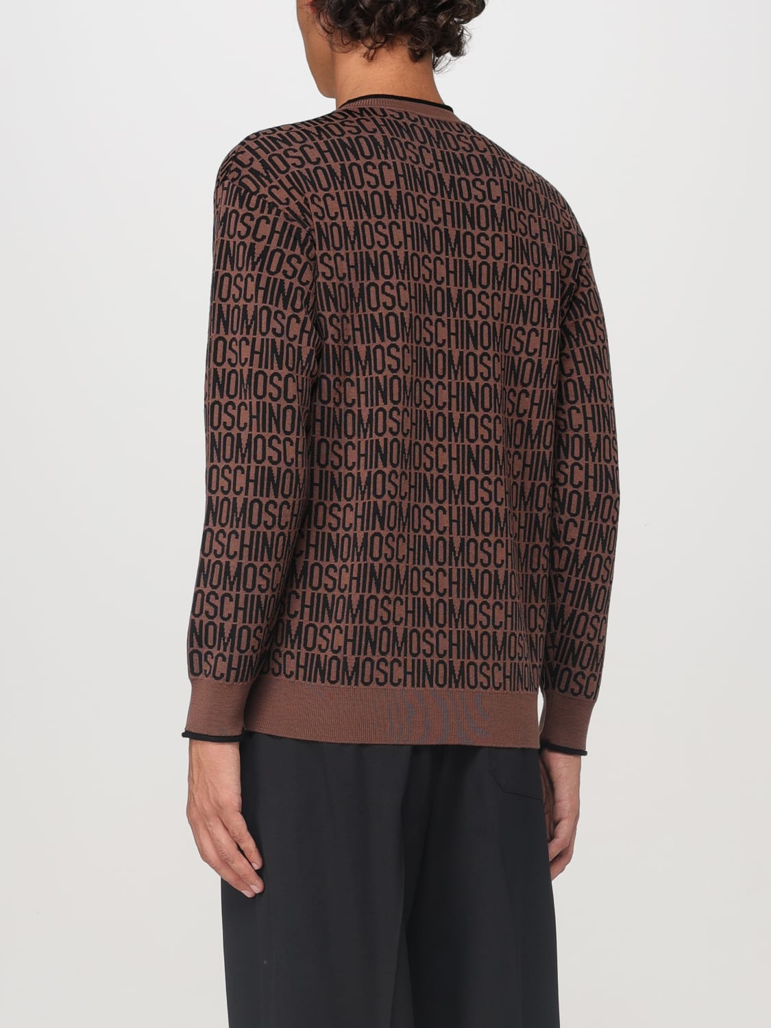 MOSCHINO COUTURE SWEATER: Sweater men Moschino Couture, Brown - Img 3