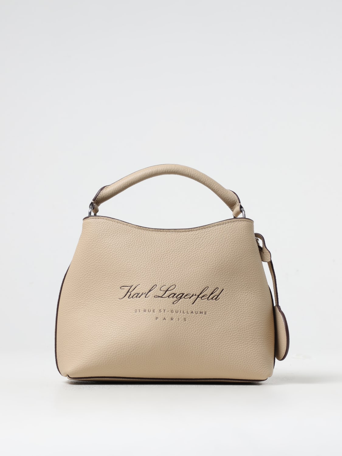 KARL LAGERFELD BOLSO DE MANO: Bolso de hombro mujer Karl Lagerfeld, Arena - Img 1