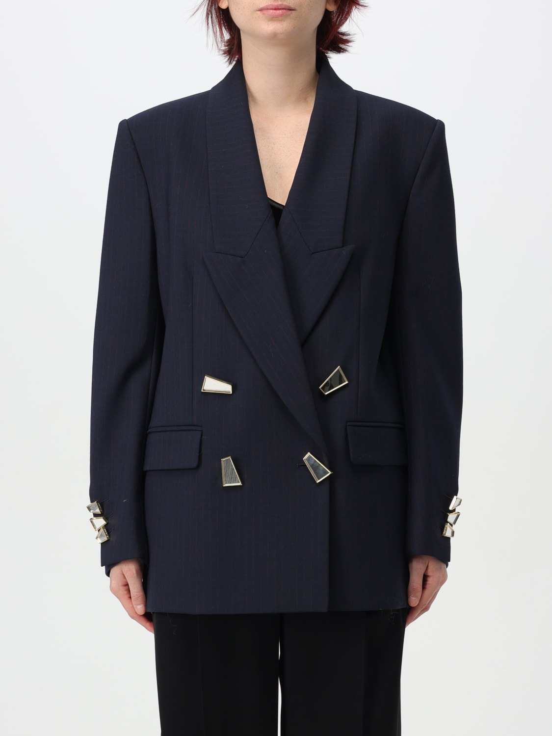 Giglio Blazer a doppiopetto Pinko in twill