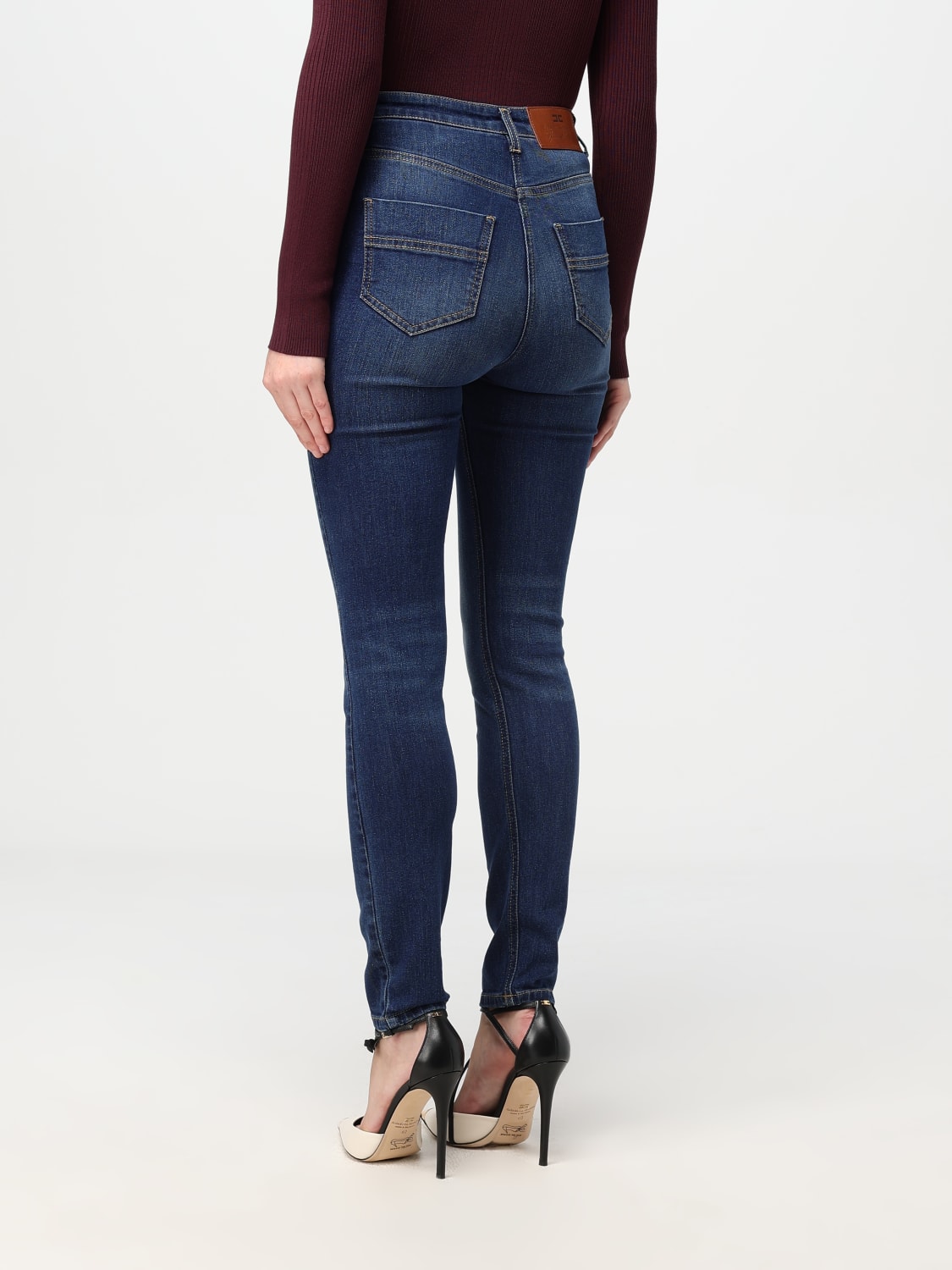 ELISABETTA FRANCHI JEANS: Jeans woman Elisabetta Franchi, Blue - Img 2