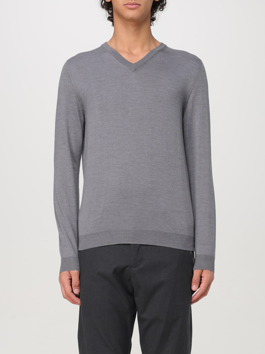 ZANONE 毛衣: 毛衣 男士 Zanone, 黑色 - Img 1