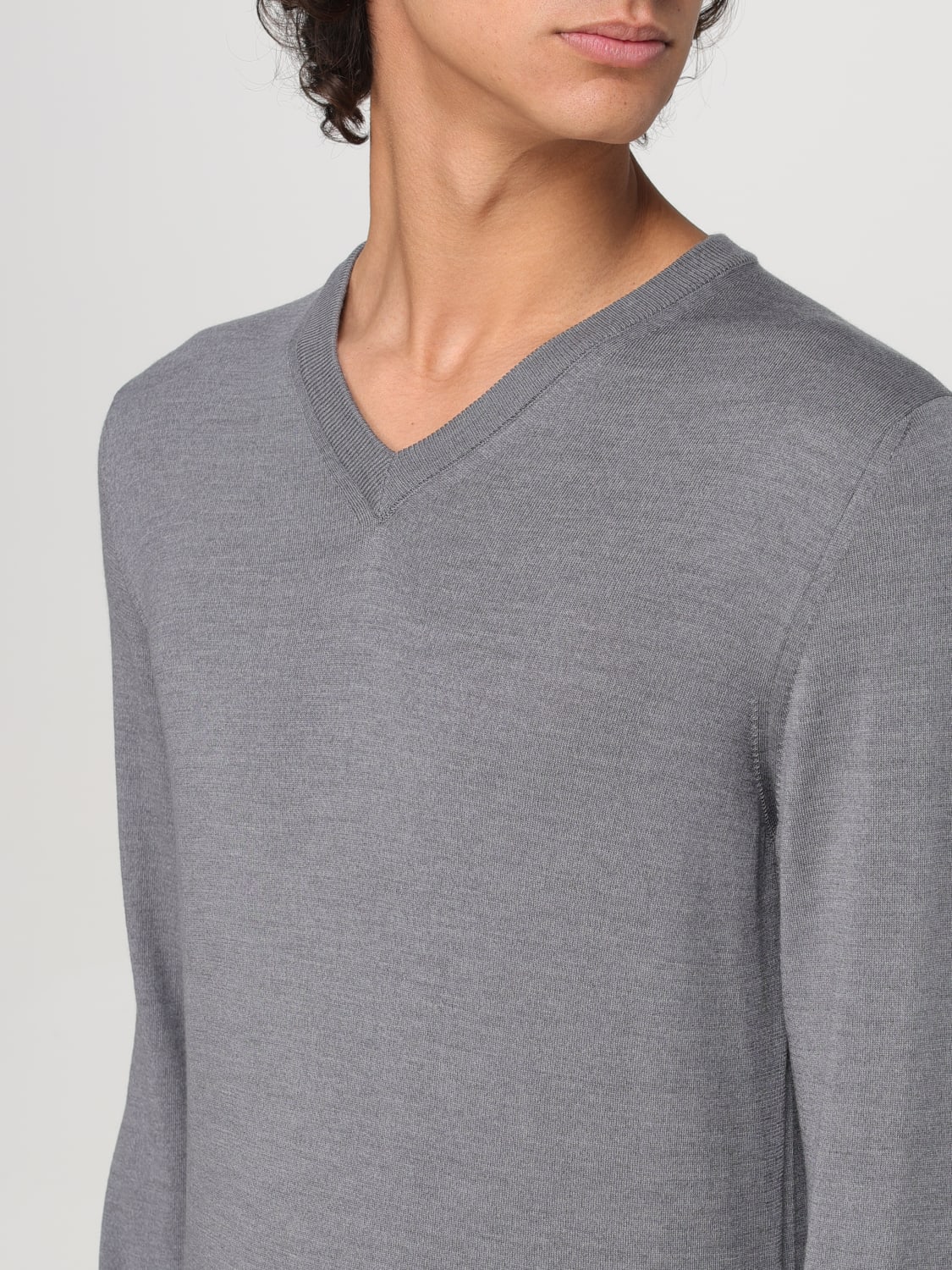 ZANONE 毛衣: 毛衣 男士 Zanone, 黑色 - Img 3